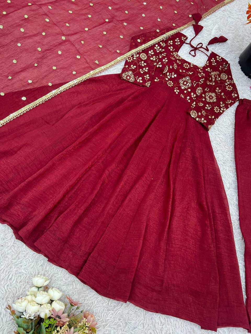 Ynf Crunchi KESH499 5290 Gowns Wholesale Party Wear Gowns Designer Gowns Manufacturer