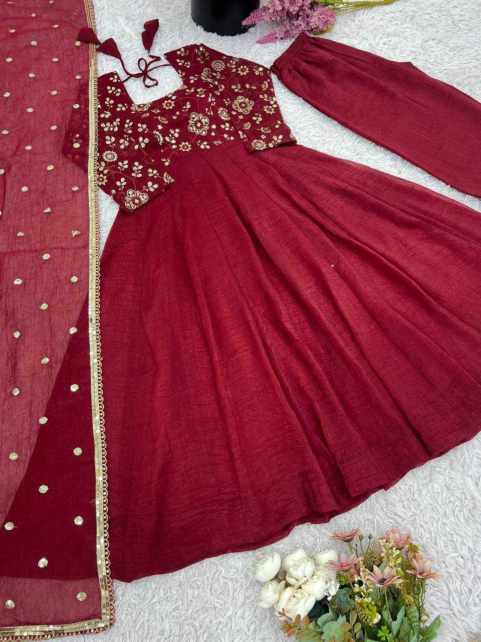 Ynf Crunchi KESH499 5290 Gowns Wholesale Party Wear Gowns Designer Gowns Manufacturer