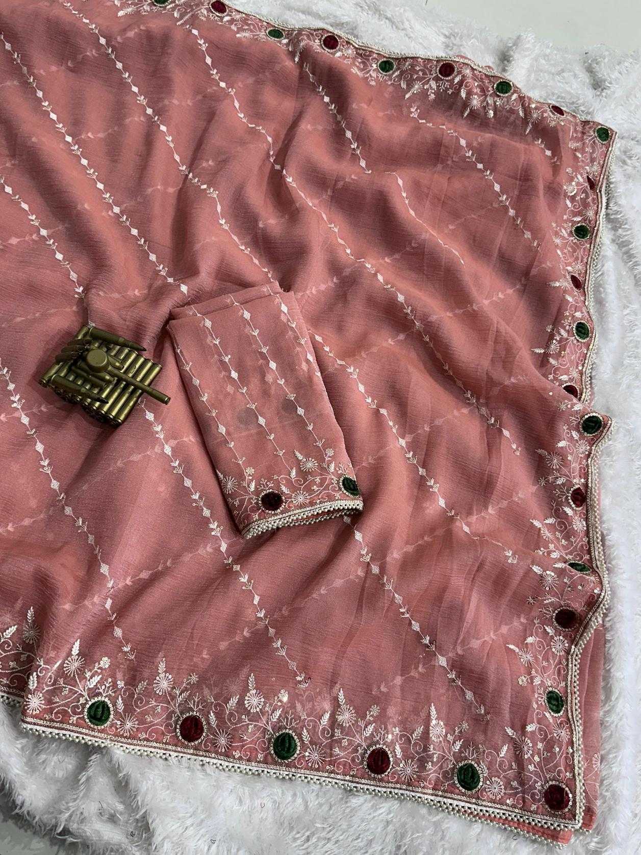 Ynf Crunchi KESH500 Rakhi Sarees Wholesale Designer Sarees Ready To Wear Sarees Party Wear Sarees Manufacturer