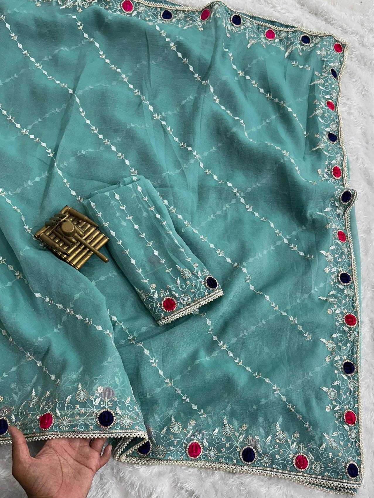 Ynf Crunchi KESH500 Rakhi Sarees Wholesale Designer Sarees Ready To Wear Sarees Party Wear Sarees Manufacturer