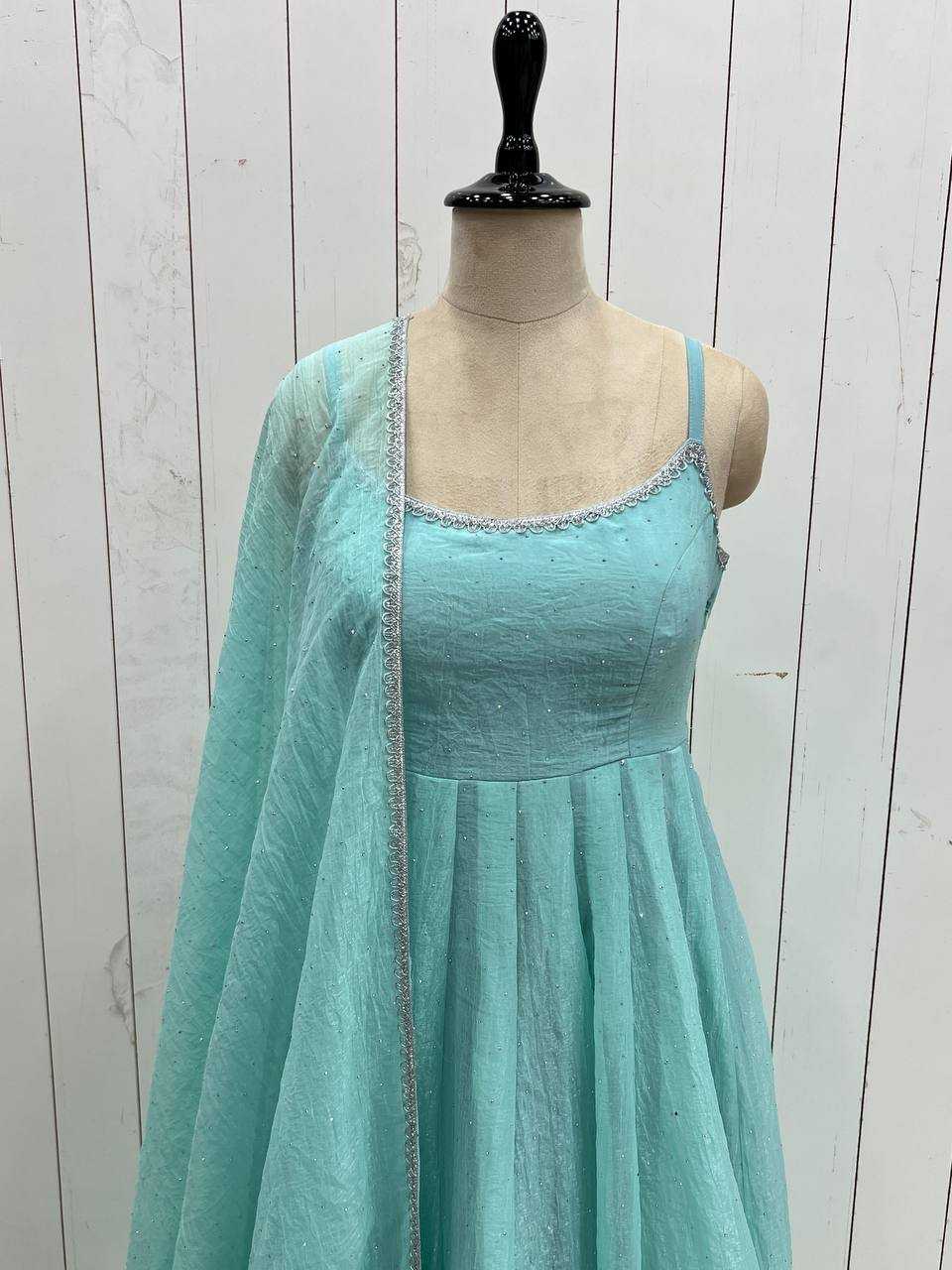 Ynf Crunchi KESH504 287 Gowns Wedding Collections Festive Collections Wholesale Anarkali Gown Party Wear Gowns Silk Gowns Manufacturer