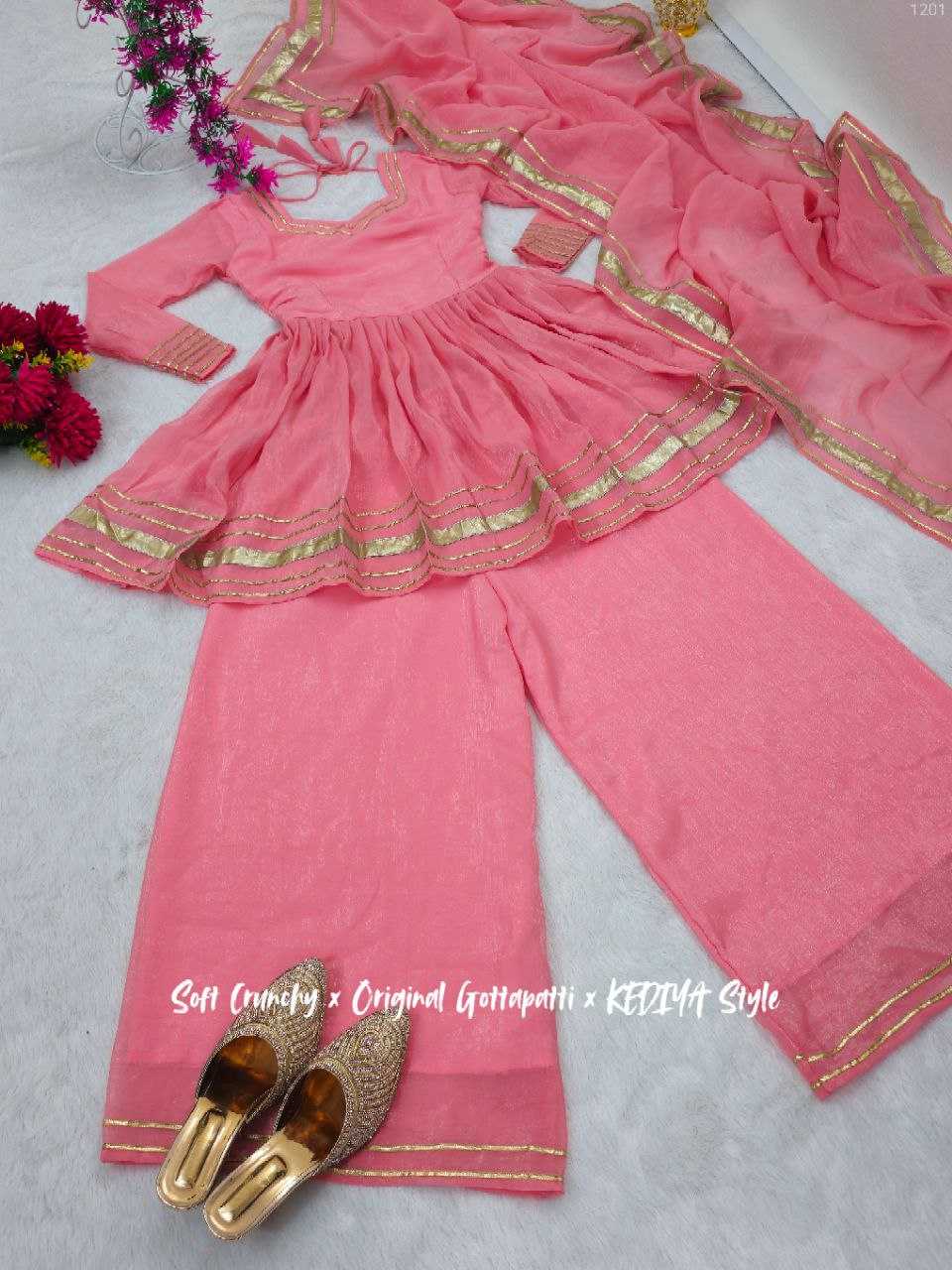 Ynf Crunchi KESH538 1201 Suits & Dresses Wholesale Palazzo Suit Ladies Salwar Suits Manufacturer