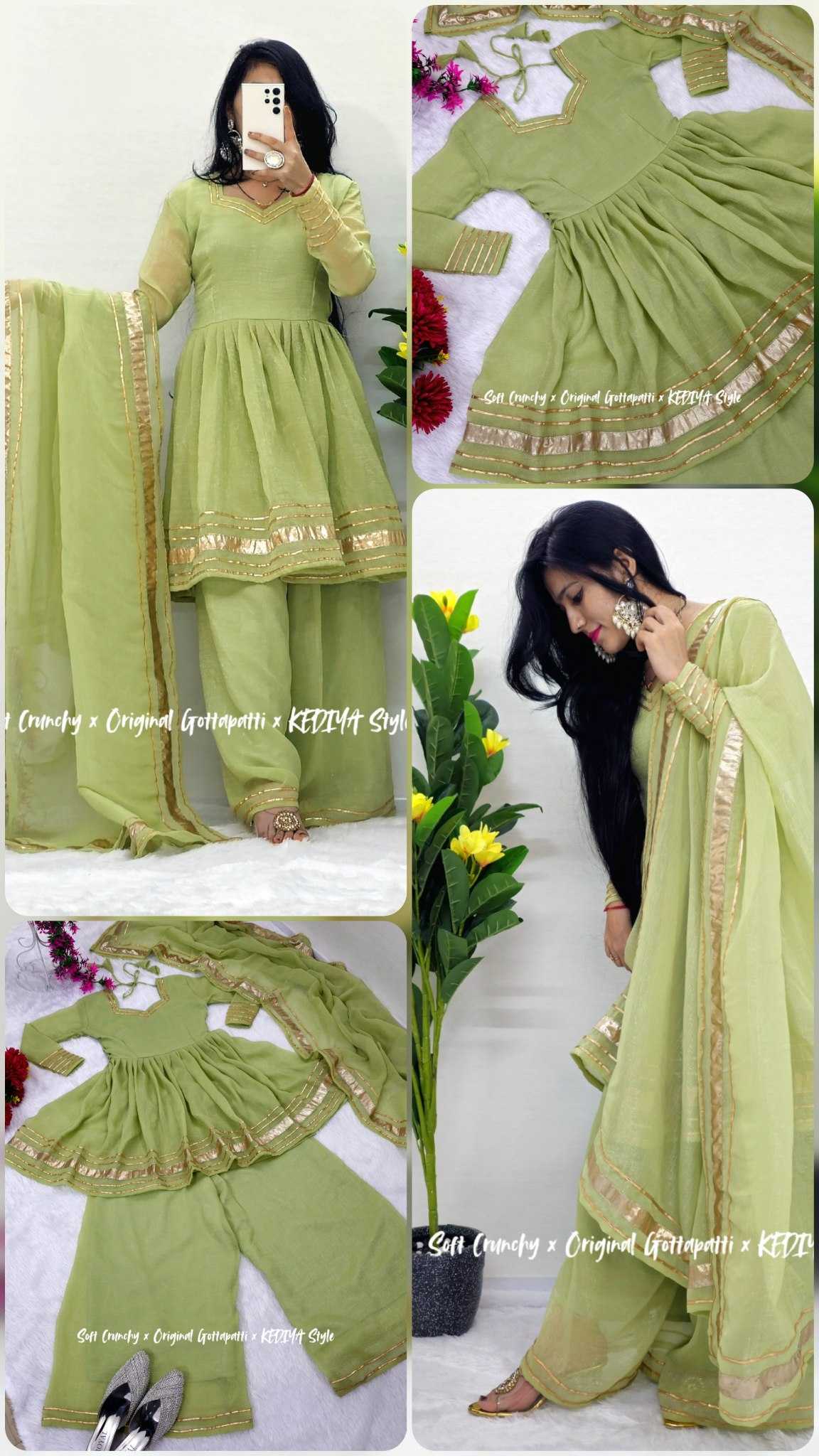 Ynf Crunchi KESH538 1201 Suits & Dresses Wholesale Palazzo Suit Ladies Salwar Suits Manufacturer