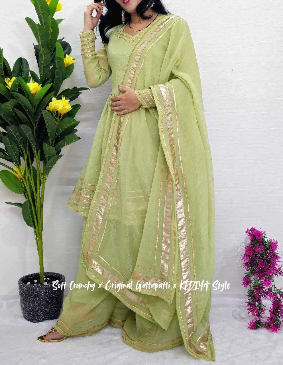 Ynf Crunchi KESH538 1201 Suits & Dresses Wholesale Palazzo Suit Ladies Salwar Suits Manufacturer