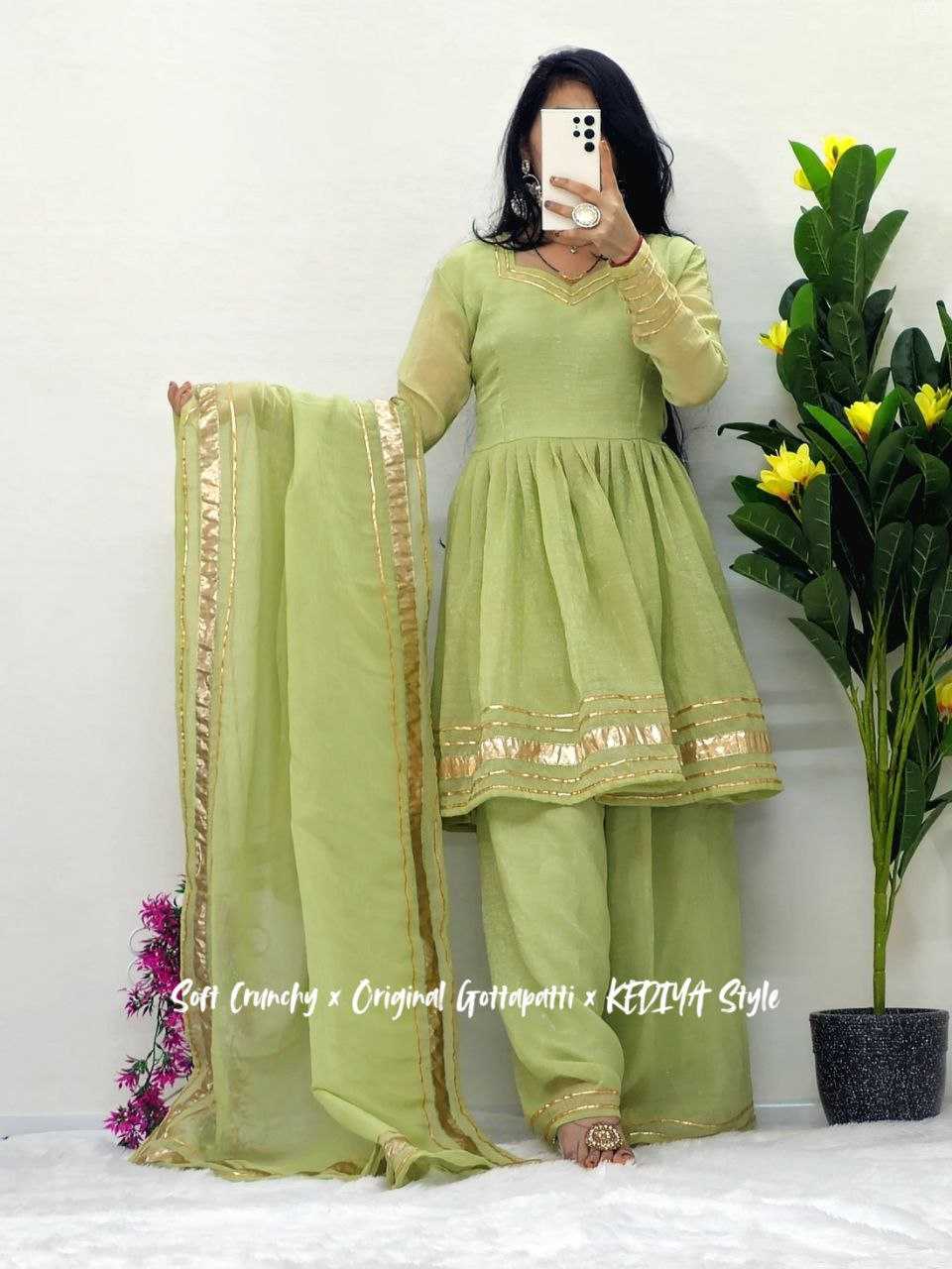 Ynf Crunchi KESH538 1201 Suits & Dresses Wholesale Palazzo Suit Ladies Salwar Suits Manufacturer