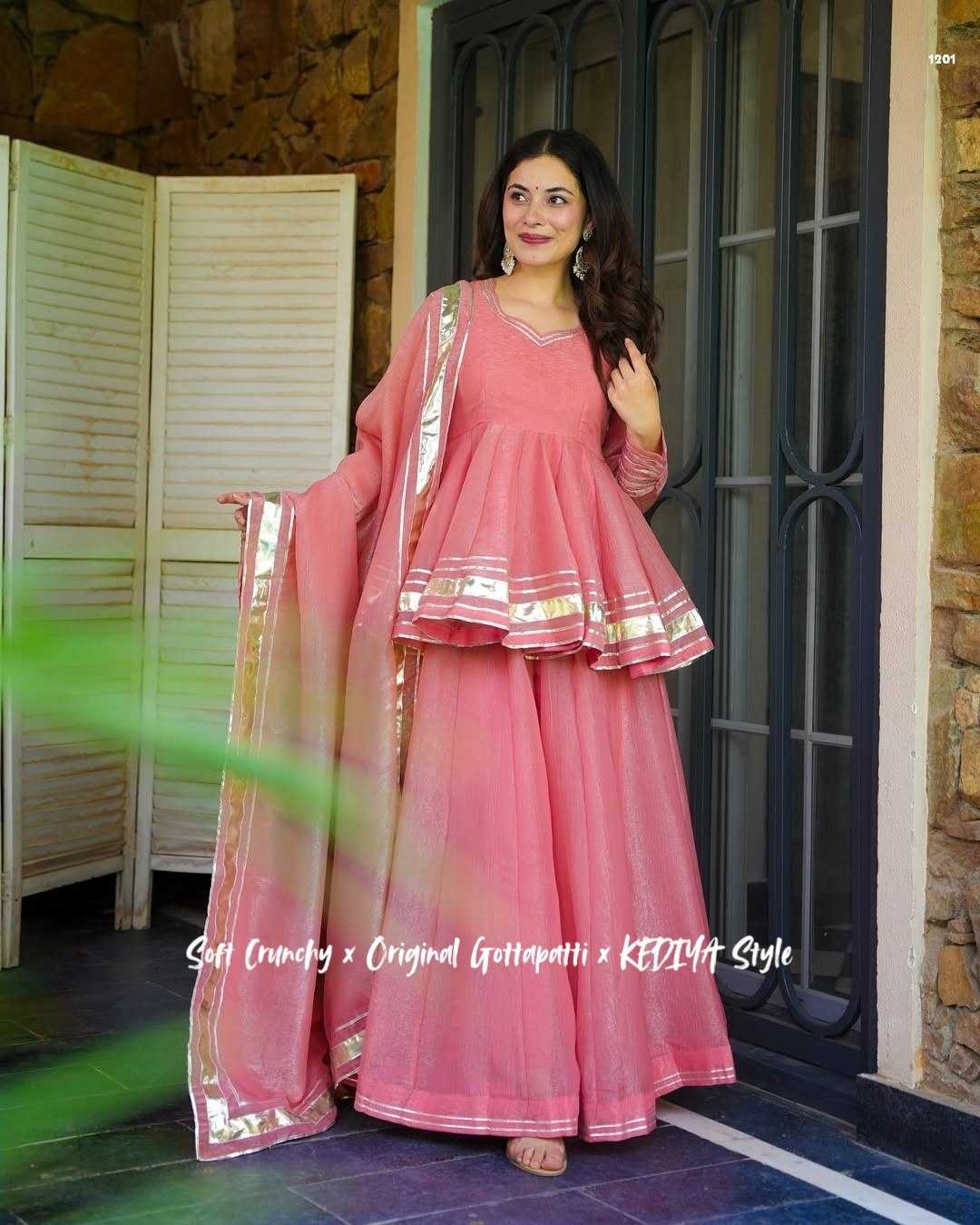 Ynf Crunchi KESH538 1201 Suits & Dresses Wholesale Palazzo Suit Ladies Salwar Suits Manufacturer