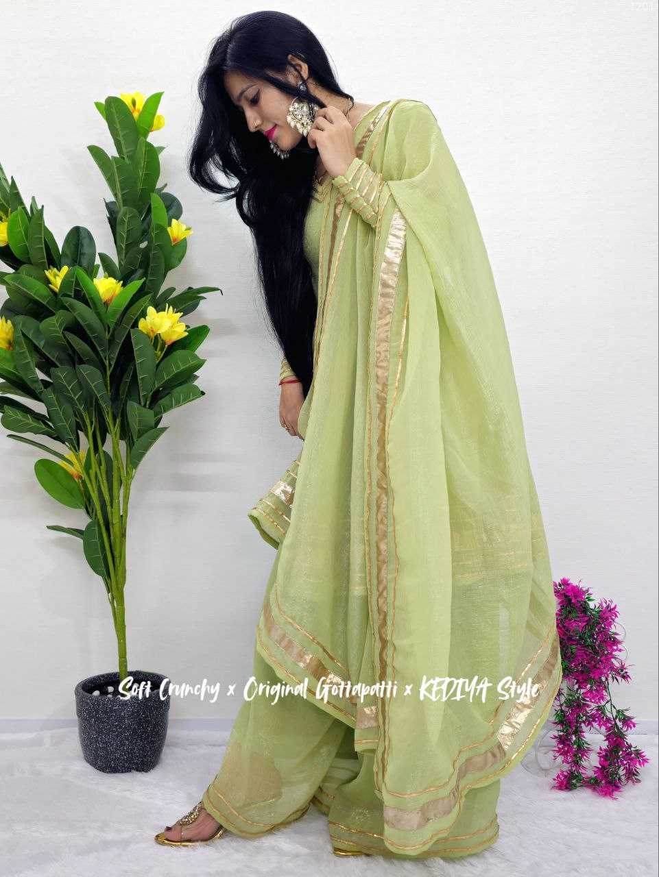 Ynf Crunchi KESH538 1201 Suits & Dresses Wholesale Palazzo Suit Ladies Salwar Suits Manufacturer