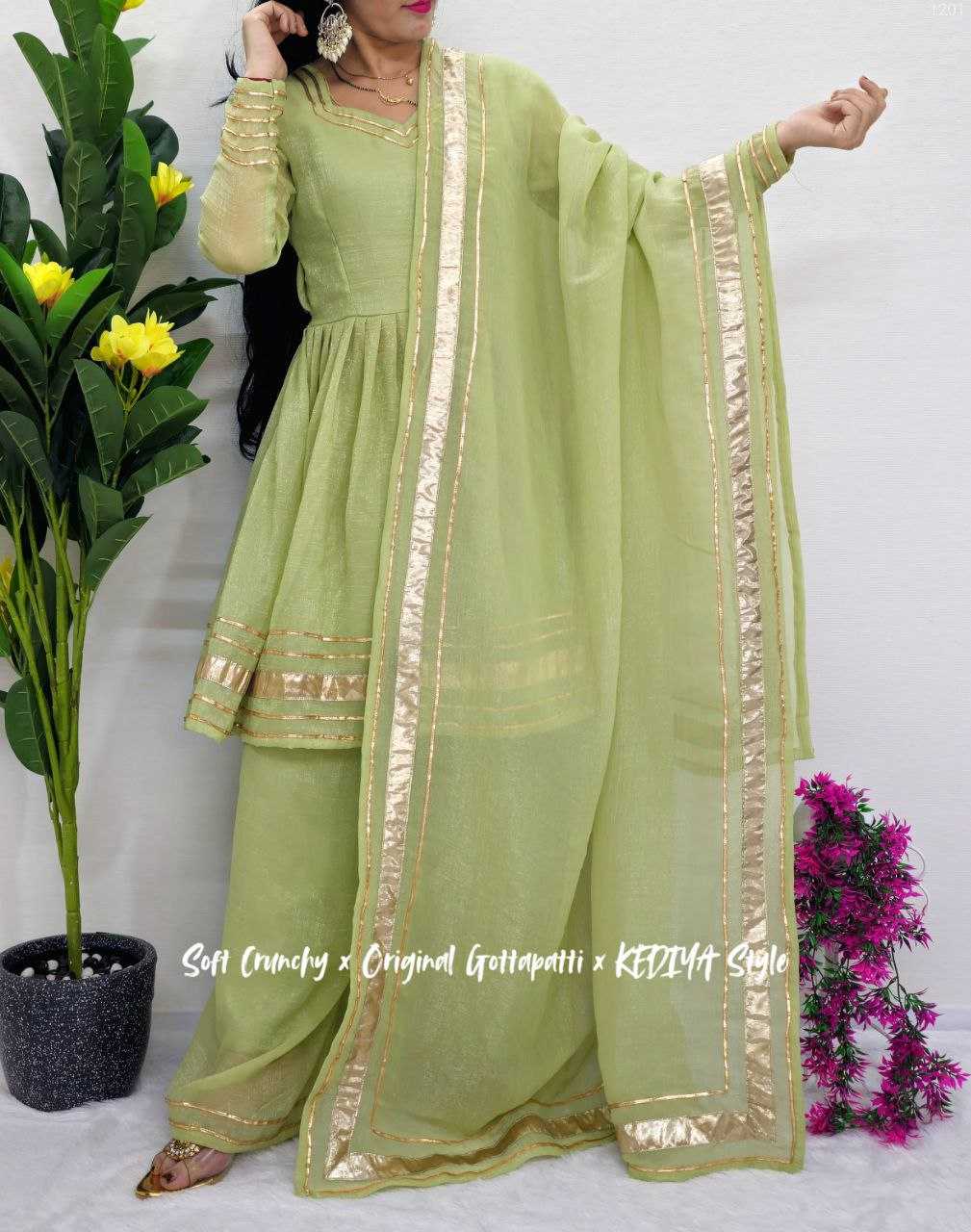Ynf Crunchi KESH538 1201 Suits & Dresses Wholesale Palazzo Suit Ladies Salwar Suits Manufacturer