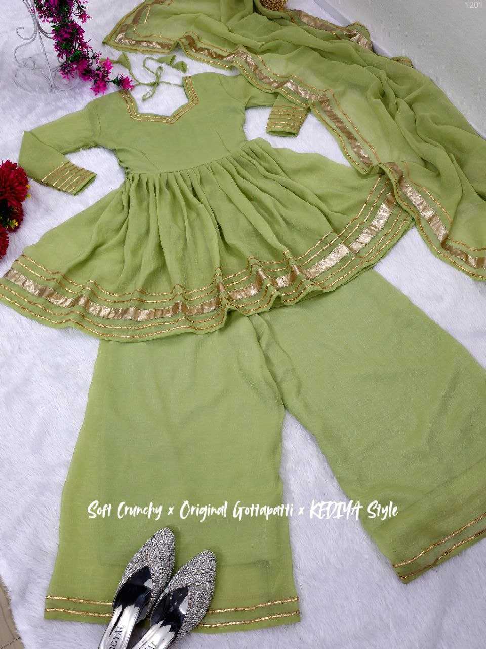Ynf Crunchi KESH538 1201 Suits & Dresses Wholesale Palazzo Suit Ladies Salwar Suits Manufacturer