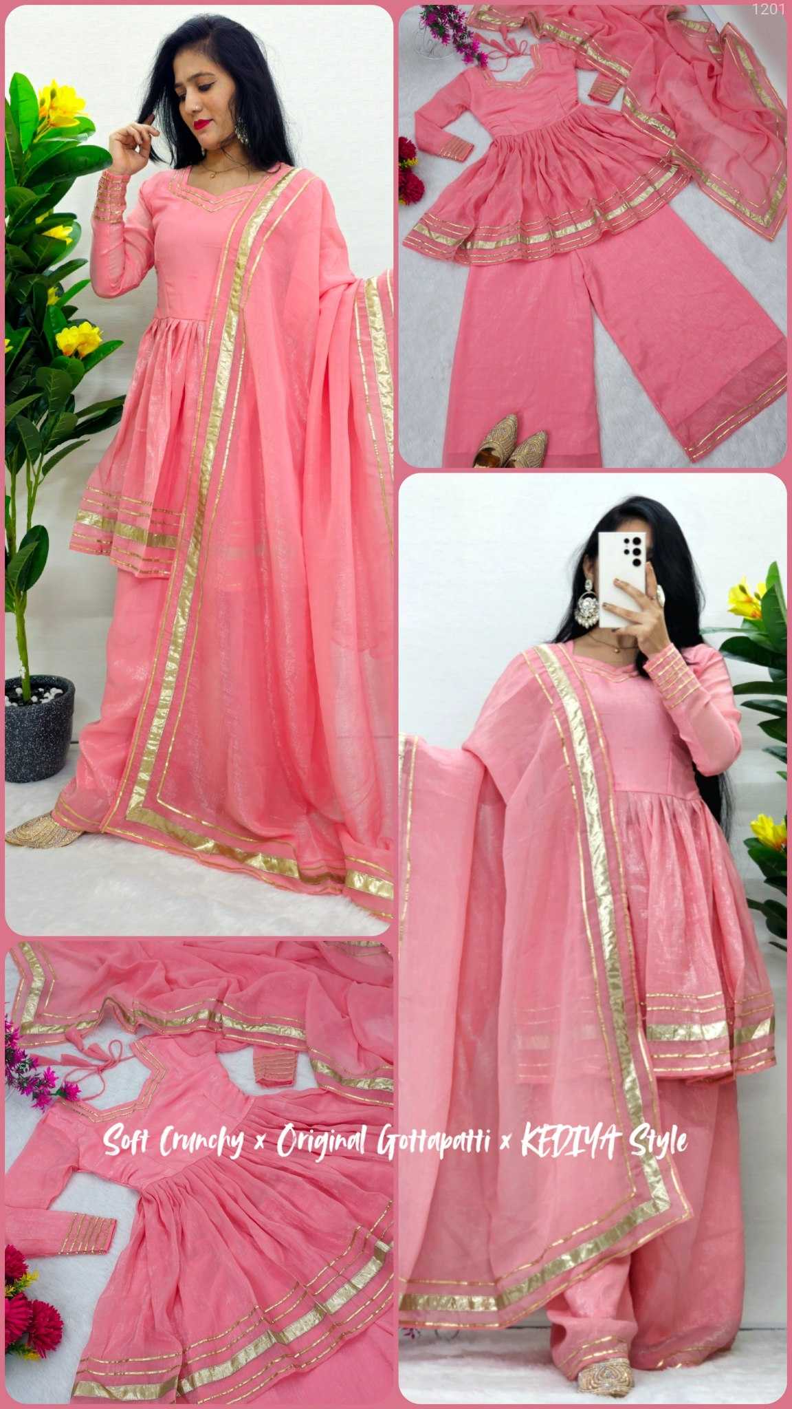 Ynf Crunchi KESH538 1201 Suits & Dresses Wholesale Palazzo Suit Ladies Salwar Suits Manufacturer