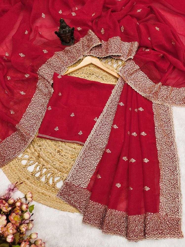Ynf Crunchi RIN118 FAIR Sarees Wholesale Designer Sarees Embroidered Sarees Cutwork Saree Manufacturer