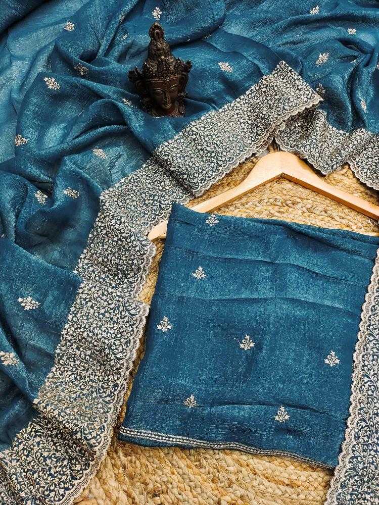 Ynf Crunchi RIN118 FAIR Sarees Wholesale Designer Sarees Embroidered Sarees Cutwork Saree Manufacturer