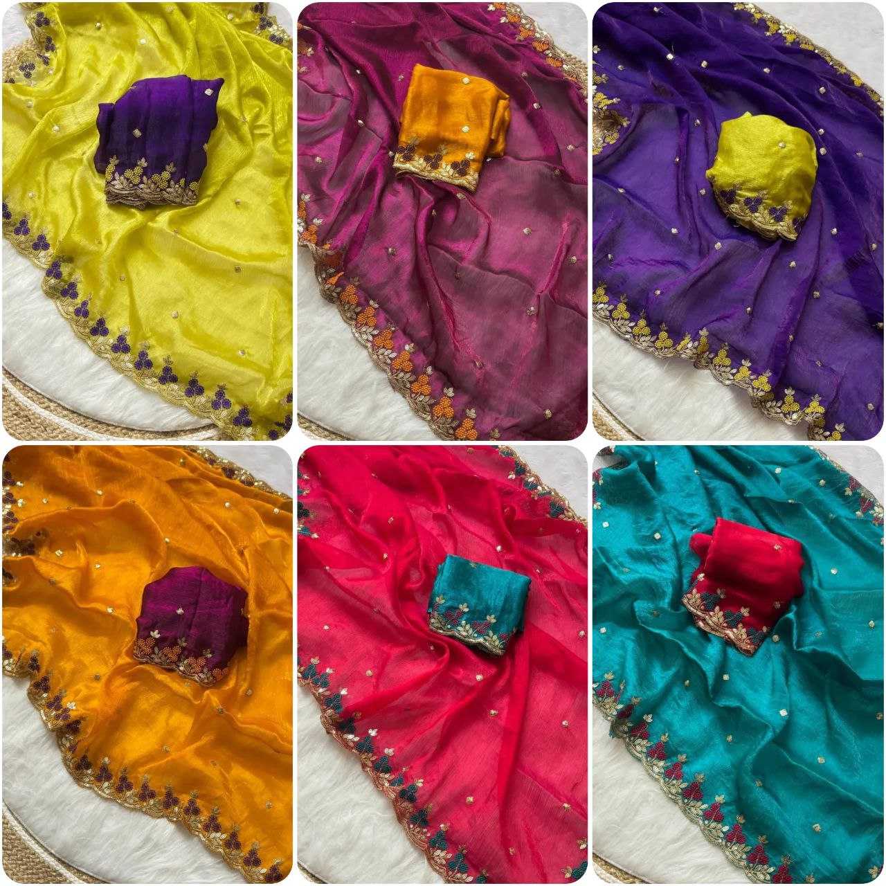 Ynf Crunchi RIN216 krina Sarees Wedding Collections Festive Collections Wholesale Sequence Sarees Embroidered Sarees Sarees With Blouse Manufacturer