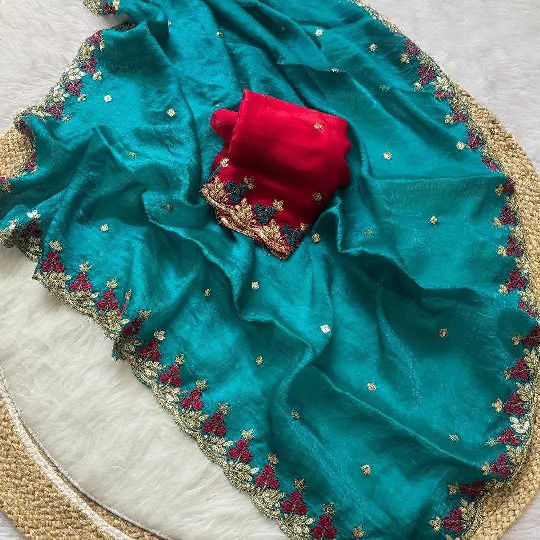 Ynf Crunchi RIN216 krina Sarees Wedding Collections Festive Collections Wholesale Sequence Sarees Embroidered Sarees Sarees With Blouse Manufacturer