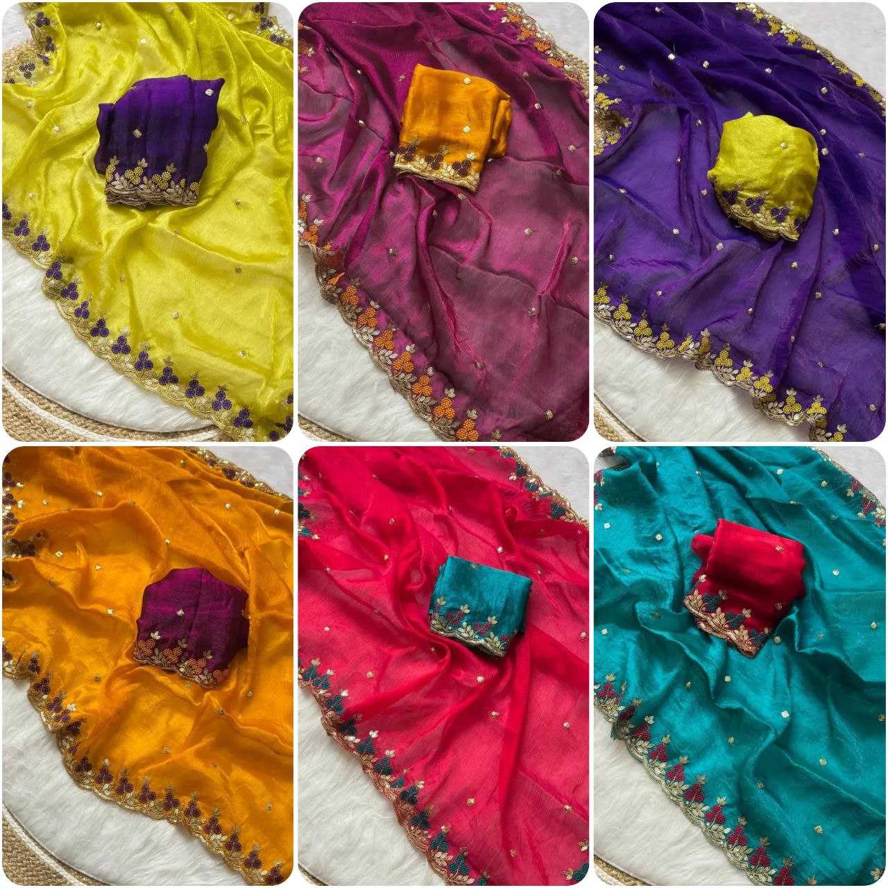 Ynf Crunchi RIN216 krina Sarees Wholesale Designer Sarees Party Wear Sarees Fancy Sarees Manufacturer