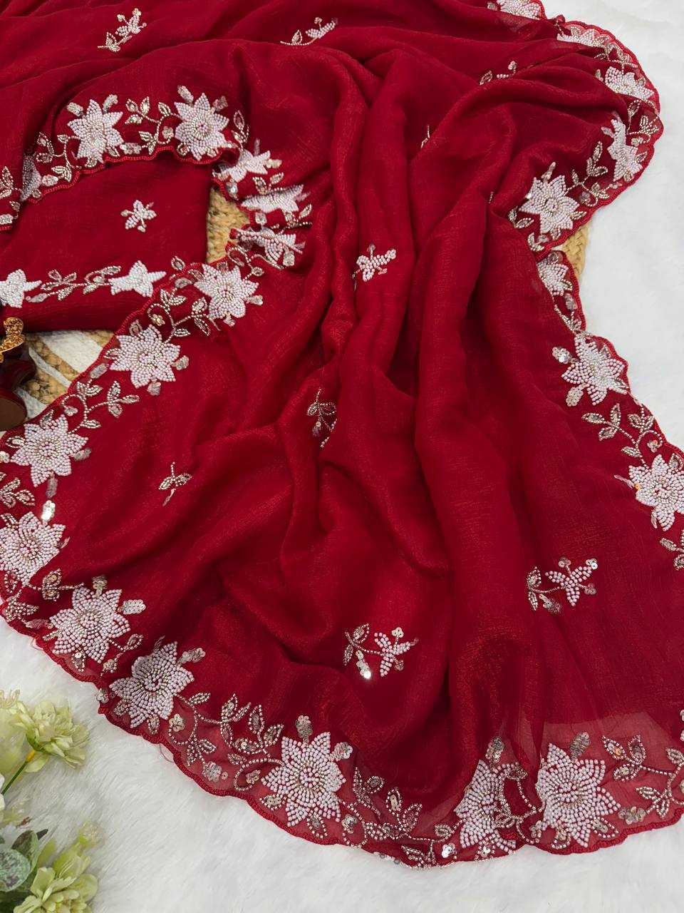 Ynf Crush Silk KESH151 5485 Sarees Wedding Collections Festive Collections Wholesale Party Wear Sarees Sequins Work Saree Sarees With Blouse Manufacturer