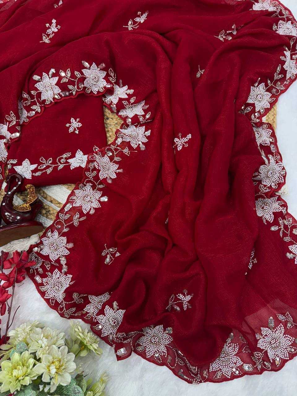 Ynf Crush Silk KESH151 5485 Sarees Wedding Collections Festive Collections Wholesale Party Wear Sarees Sequins Work Saree Sarees With Blouse Manufacturer