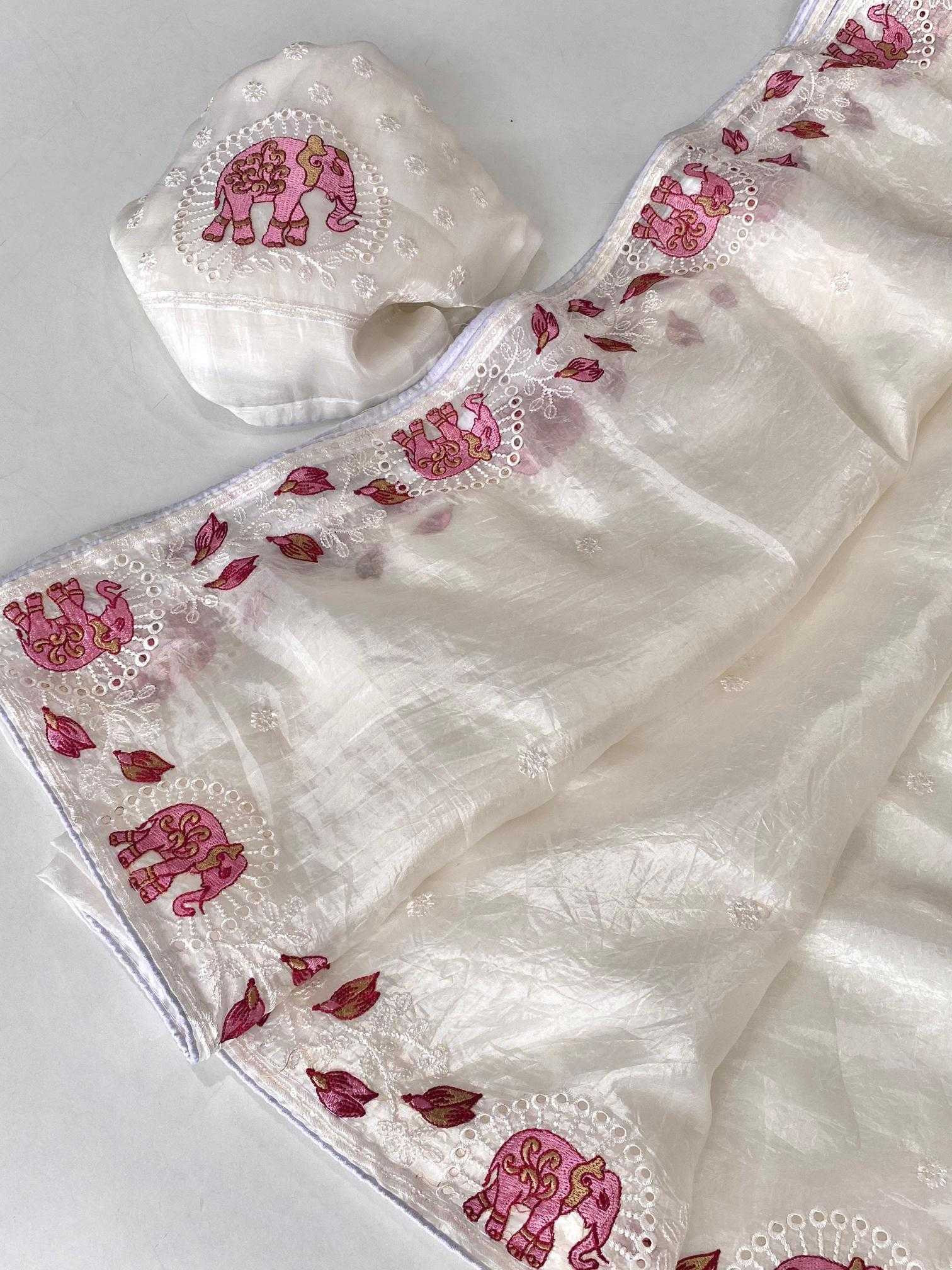 Ynf Crush Silk KESH249 Charvi Silk Sarees Wholesale Designer Silk Sarees Silk Sarees For Weddings Embroidered Silk Sarees Manufacturer
