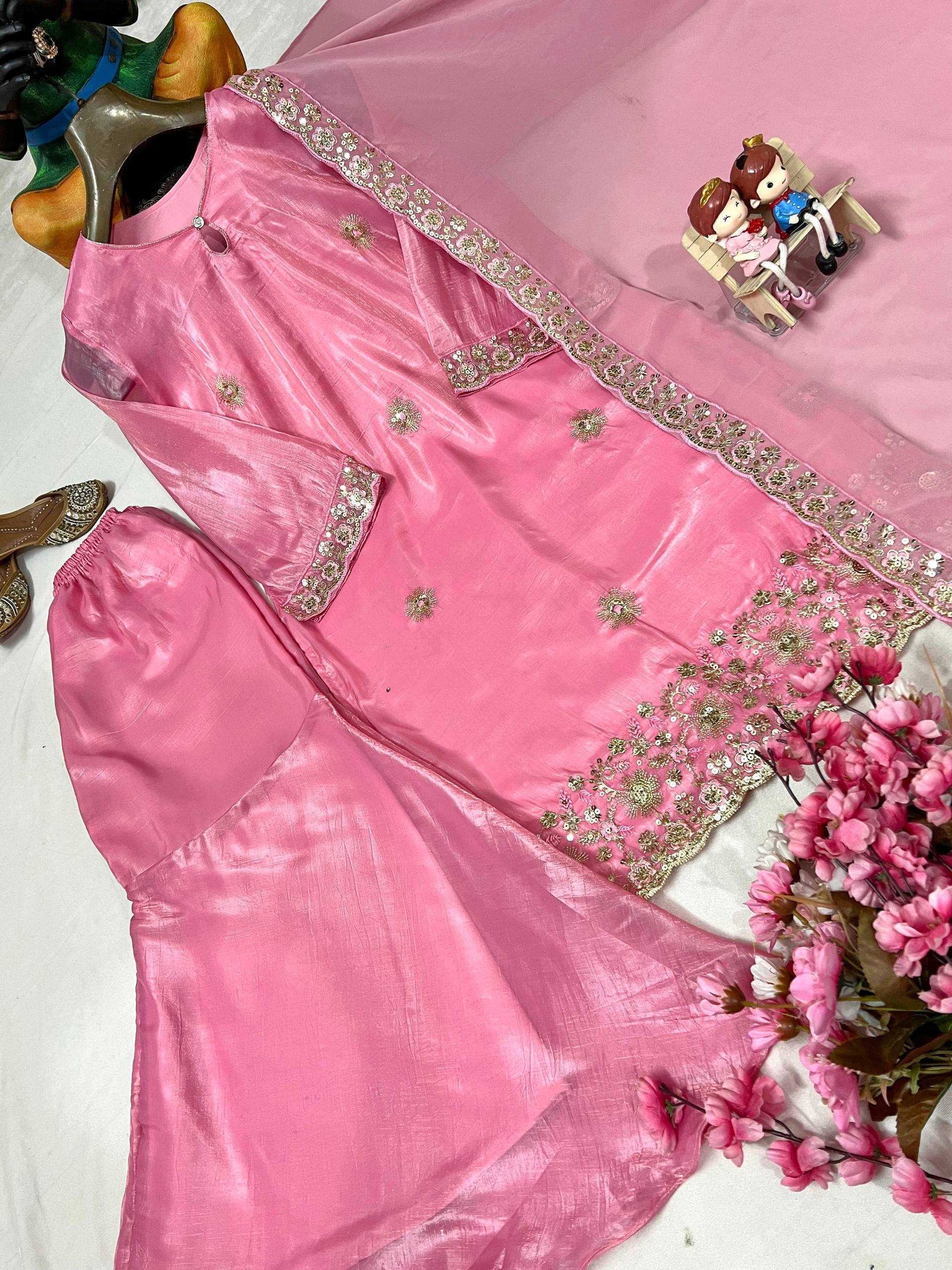 Ynf Crush Silk KESH492 1381 Suits & Dresses Wholesale Sharara Salwar Suits Party wear suits Silk Suits Manufacturer