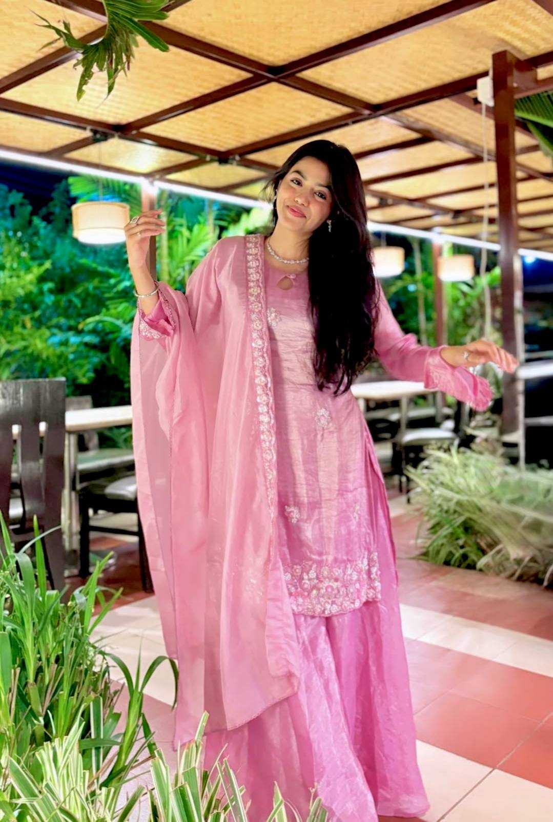 Ynf Crush Silk KESH492 1381 Suits & Dresses Wholesale Sharara Salwar Suits Party wear suits Silk Suits Manufacturer