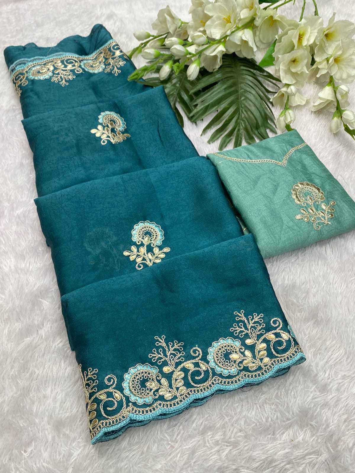 Ynf Crush Silk KESH514 GANGA Silk Sarees Wholesale Designer Silk Sarees Embroidered Silk Sarees Manufacturer
