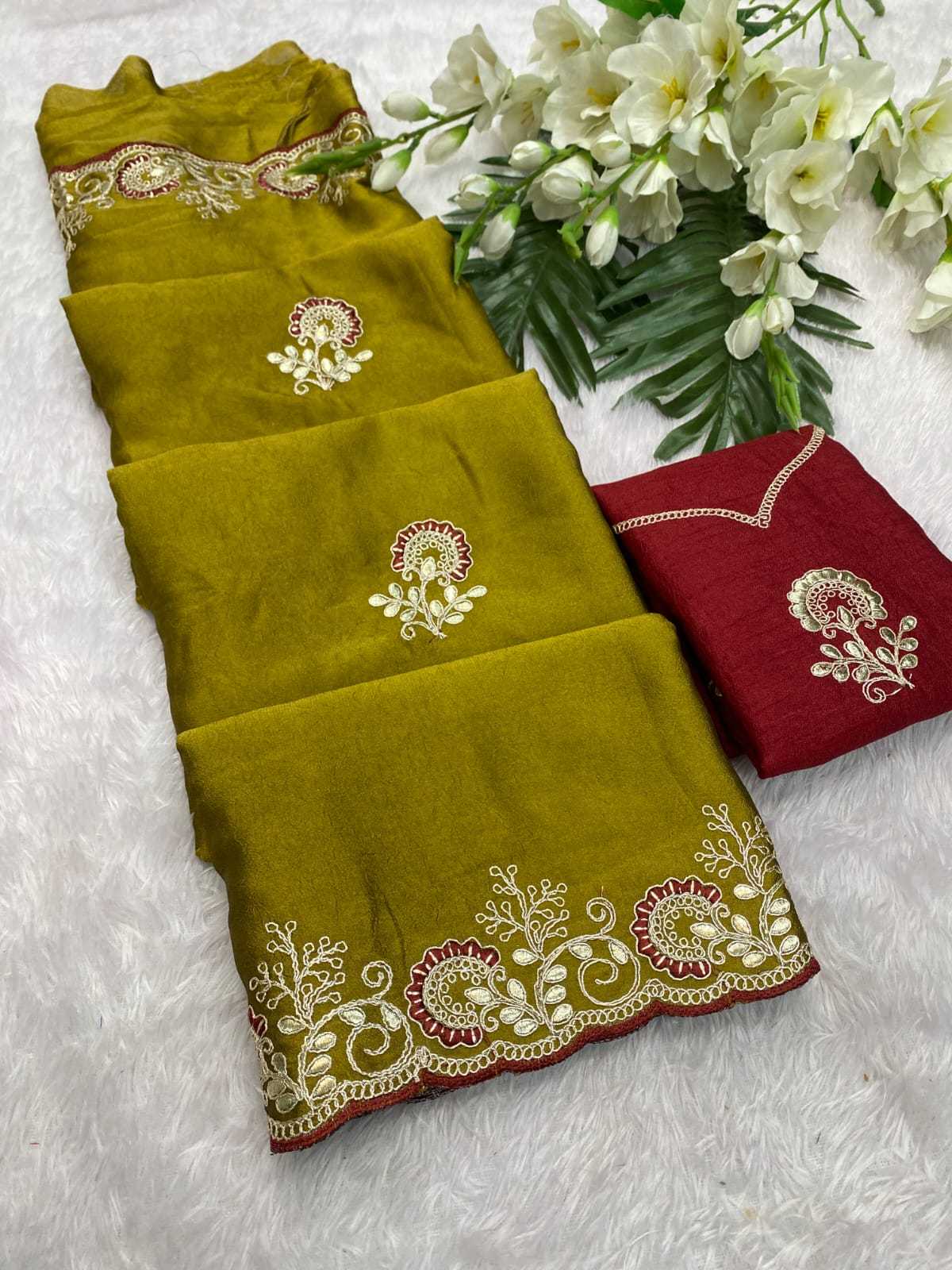 Ynf Crush Silk KESH514 GANGA Silk Sarees Wholesale Designer Silk Sarees Embroidered Silk Sarees Manufacturer