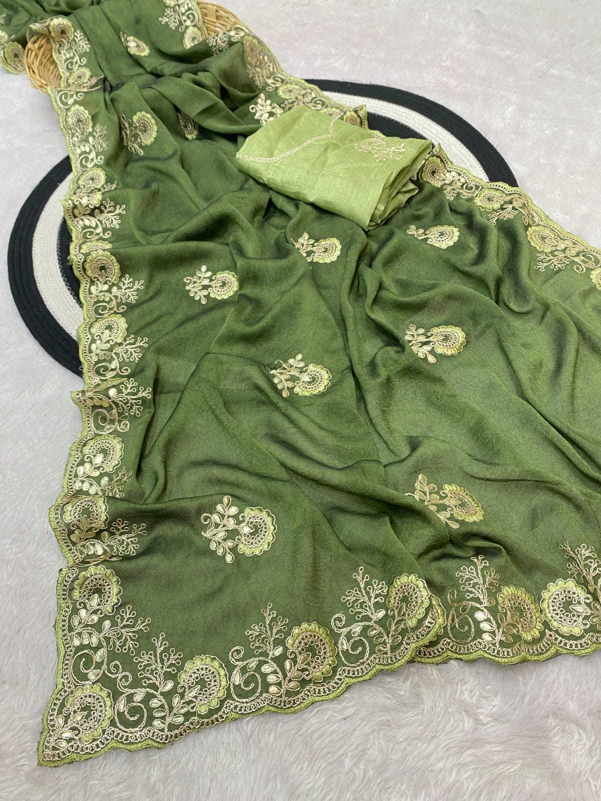 Ynf Crush Silk KESH514 GANGA Silk Sarees Wholesale Designer Silk Sarees Embroidered Silk Sarees Manufacturer