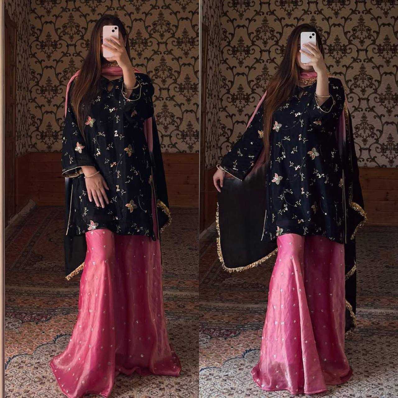 Ynf Crush Silk KESH528 2018 Suits & Dresses Wedding Collections Festive Collections Wholesale Embroidery Suits Palazzo Suit Ladies Silk Suit Manufacturer