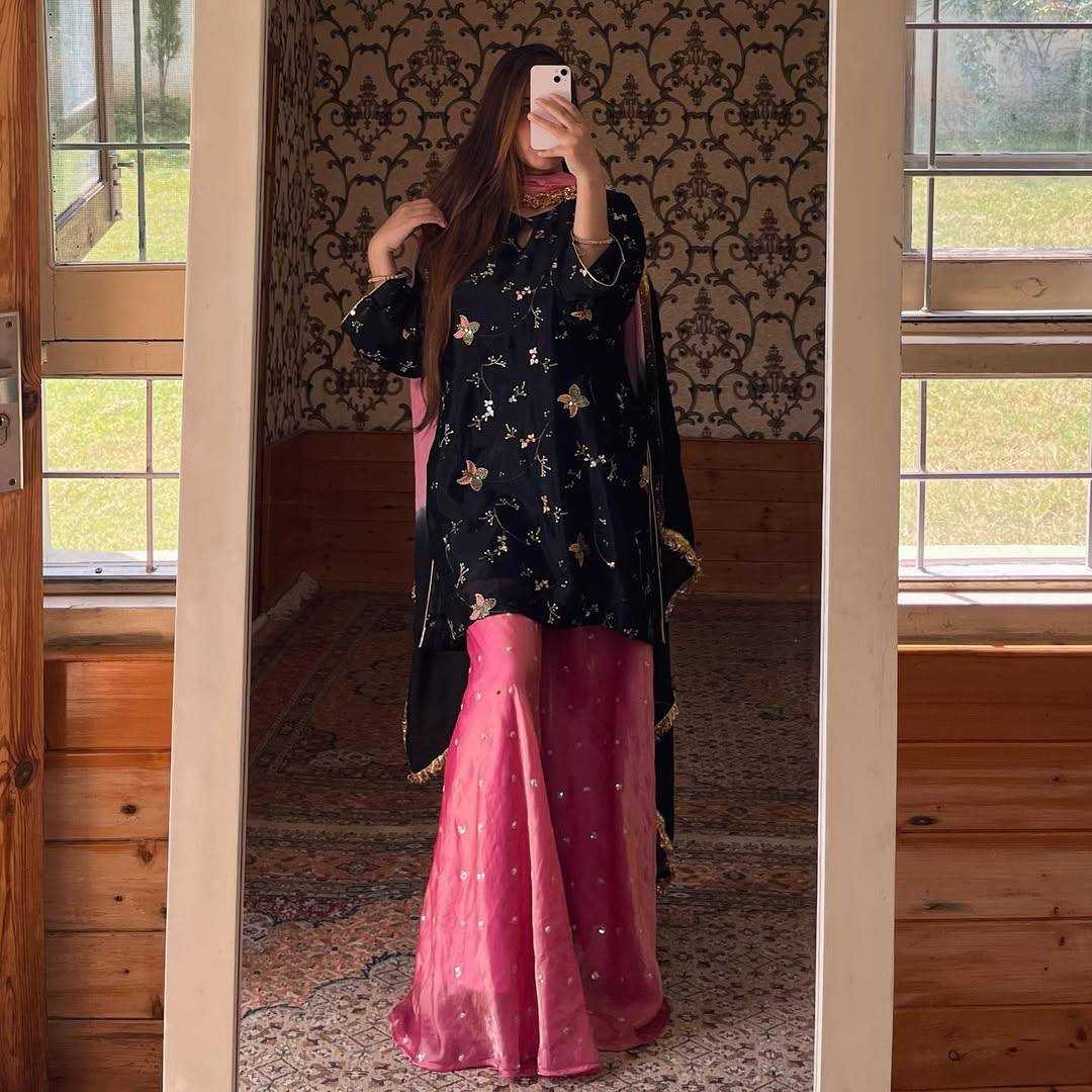 Ynf Crush Silk KESH528 2018 Suits & Dresses Wedding Collections Festive Collections Wholesale Embroidery Suits Palazzo Suit Ladies Silk Suit Manufacturer