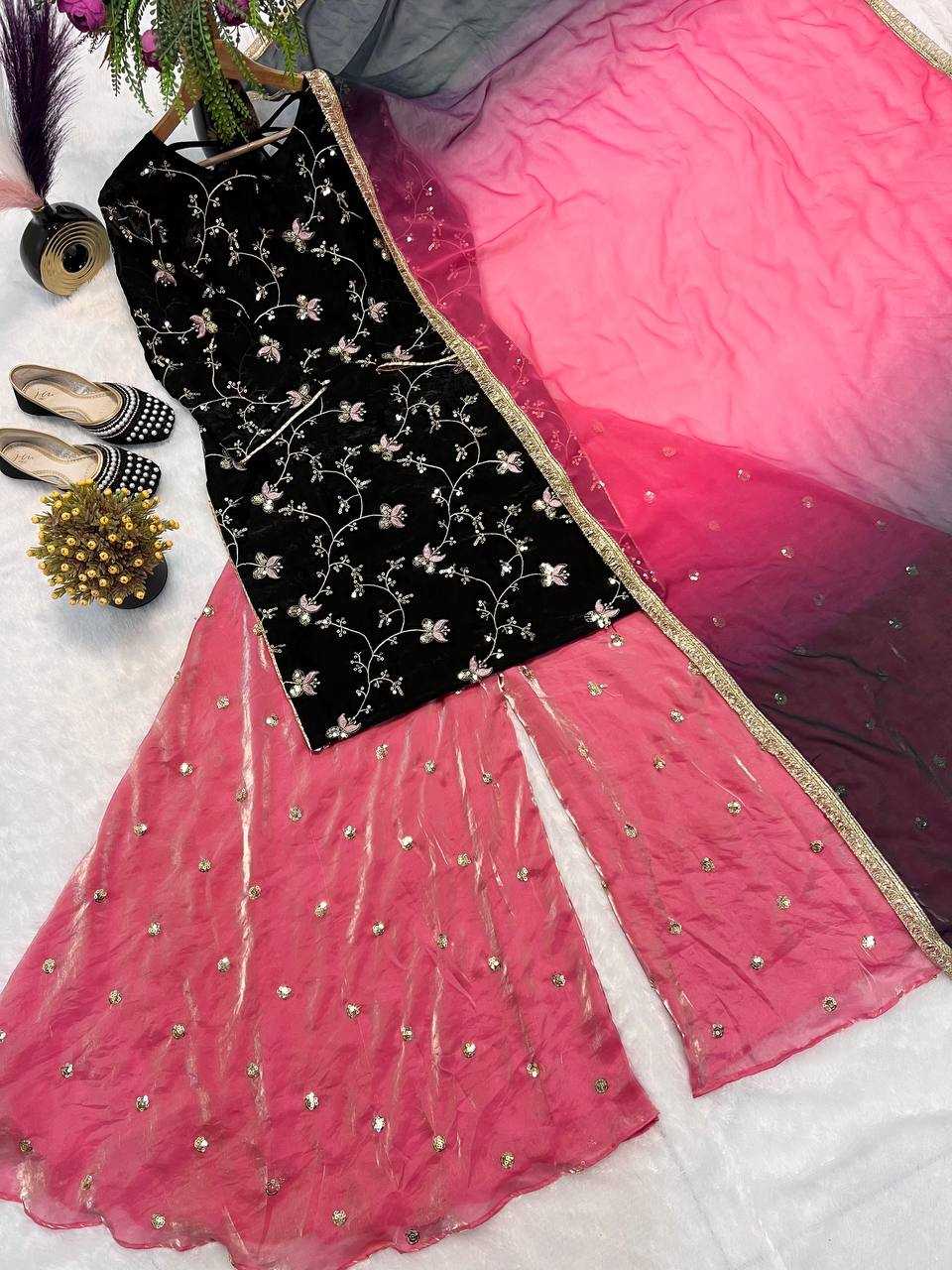 Ynf Crush Silk KESH528 2018 Suits & Dresses Wedding Collections Festive Collections Wholesale Embroidery Suits Palazzo Suit Ladies Silk Suit Manufacturer