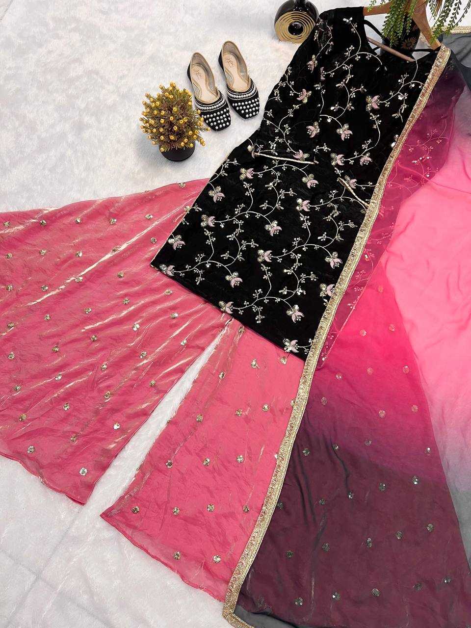 Ynf Crush Silk KESH528 2018 Suits & Dresses Wedding Collections Festive Collections Wholesale Embroidery Suits Palazzo Suit Ladies Silk Suit Manufacturer