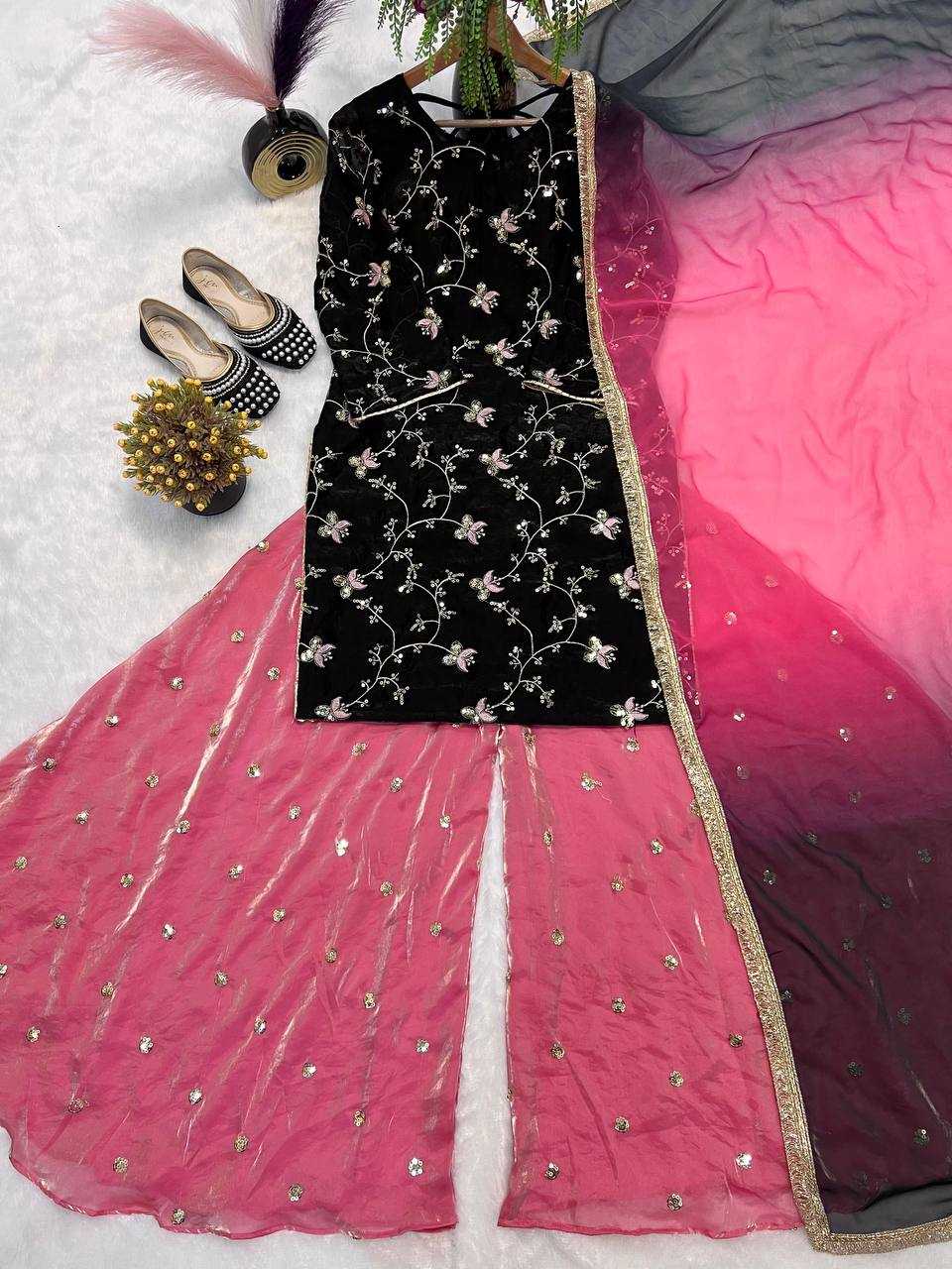 Ynf Crush Silk KESH528 2018 Suits & Dresses Wedding Collections Festive Collections Wholesale Embroidery Suits Palazzo Suit Ladies Silk Suit Manufacturer