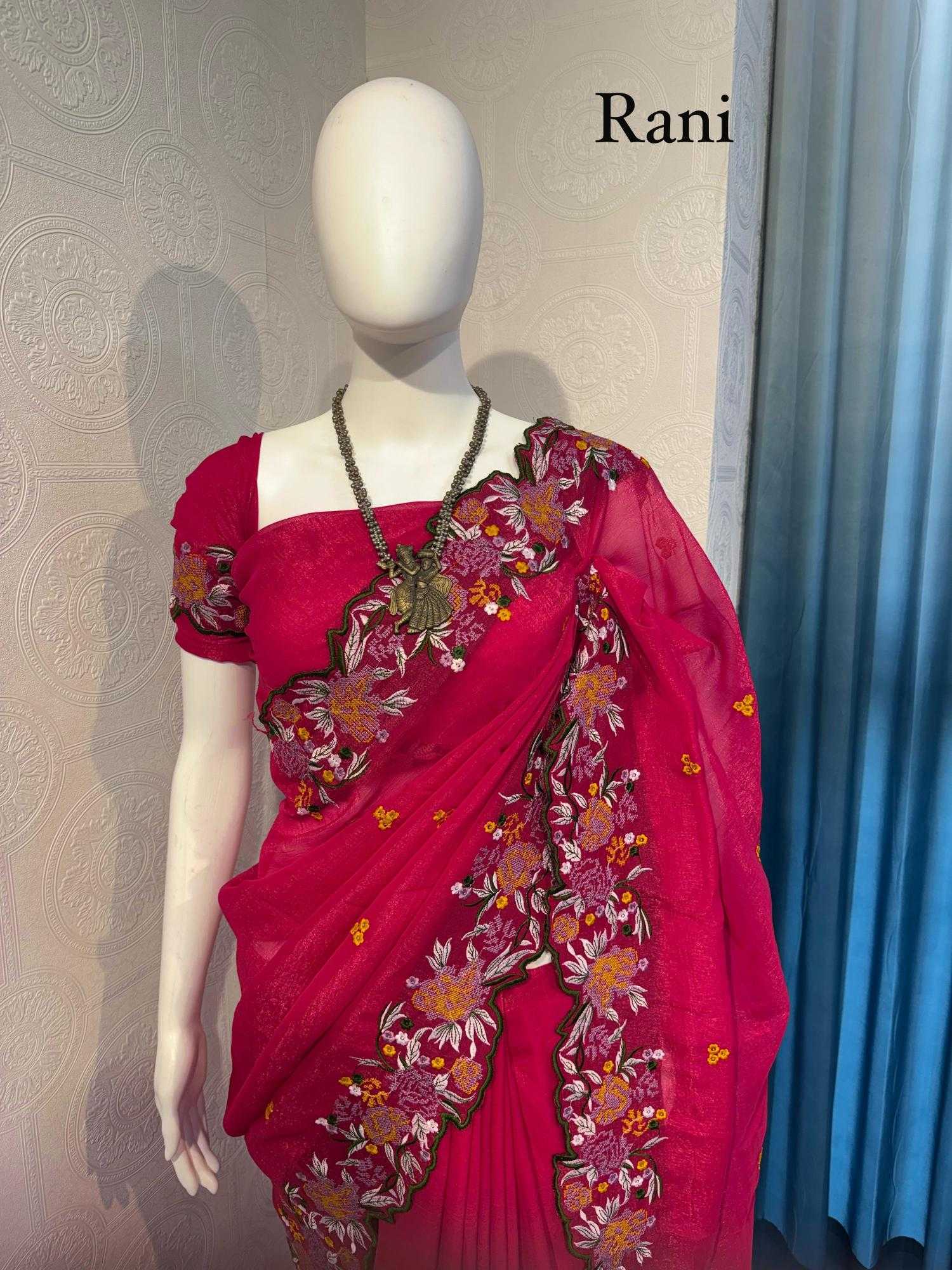 Ynf Crush Silk RIN118 SANIA Silk Sarees Wholesale Party Wear Silk Sarees Designer Silk Sarees Embroidered Silk Sarees Manufacturer