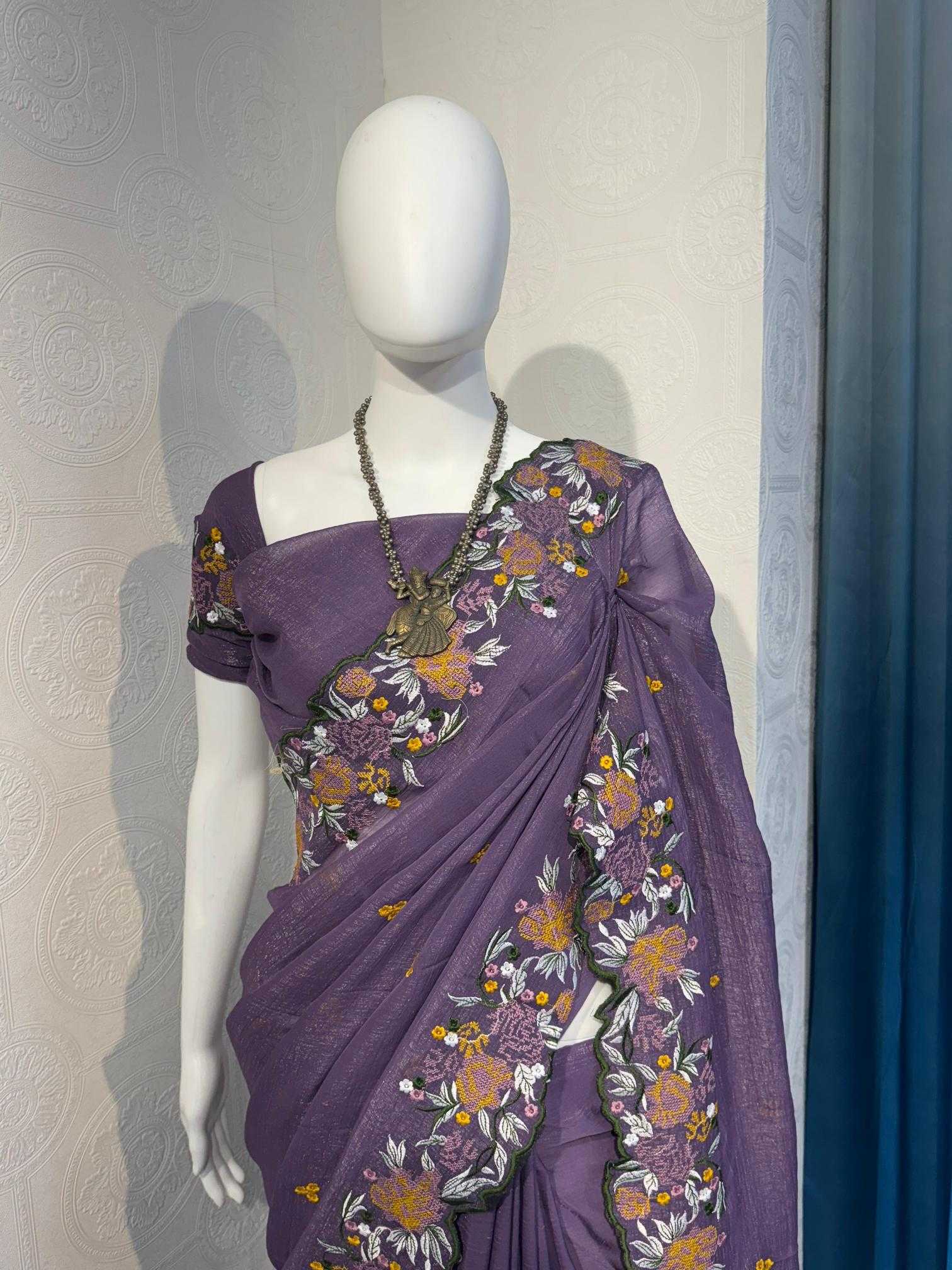Ynf Crush Silk RIN118 SANIA Silk Sarees Wholesale Party Wear Silk Sarees Designer Silk Sarees Embroidered Silk Sarees Manufacturer