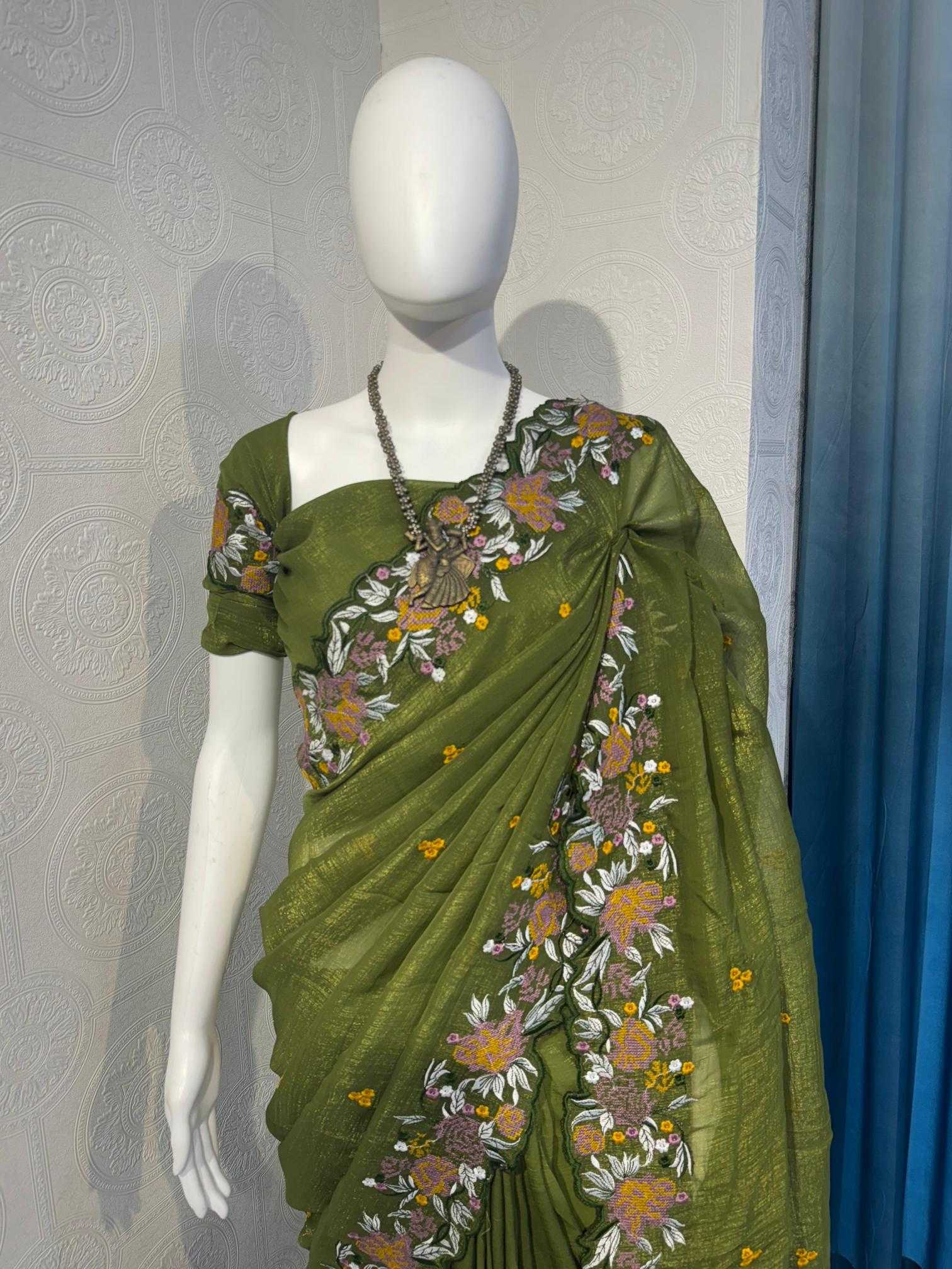 Ynf Crush Silk RIN118 SANIA Silk Sarees Wholesale Party Wear Silk Sarees Designer Silk Sarees Embroidered Silk Sarees Manufacturer