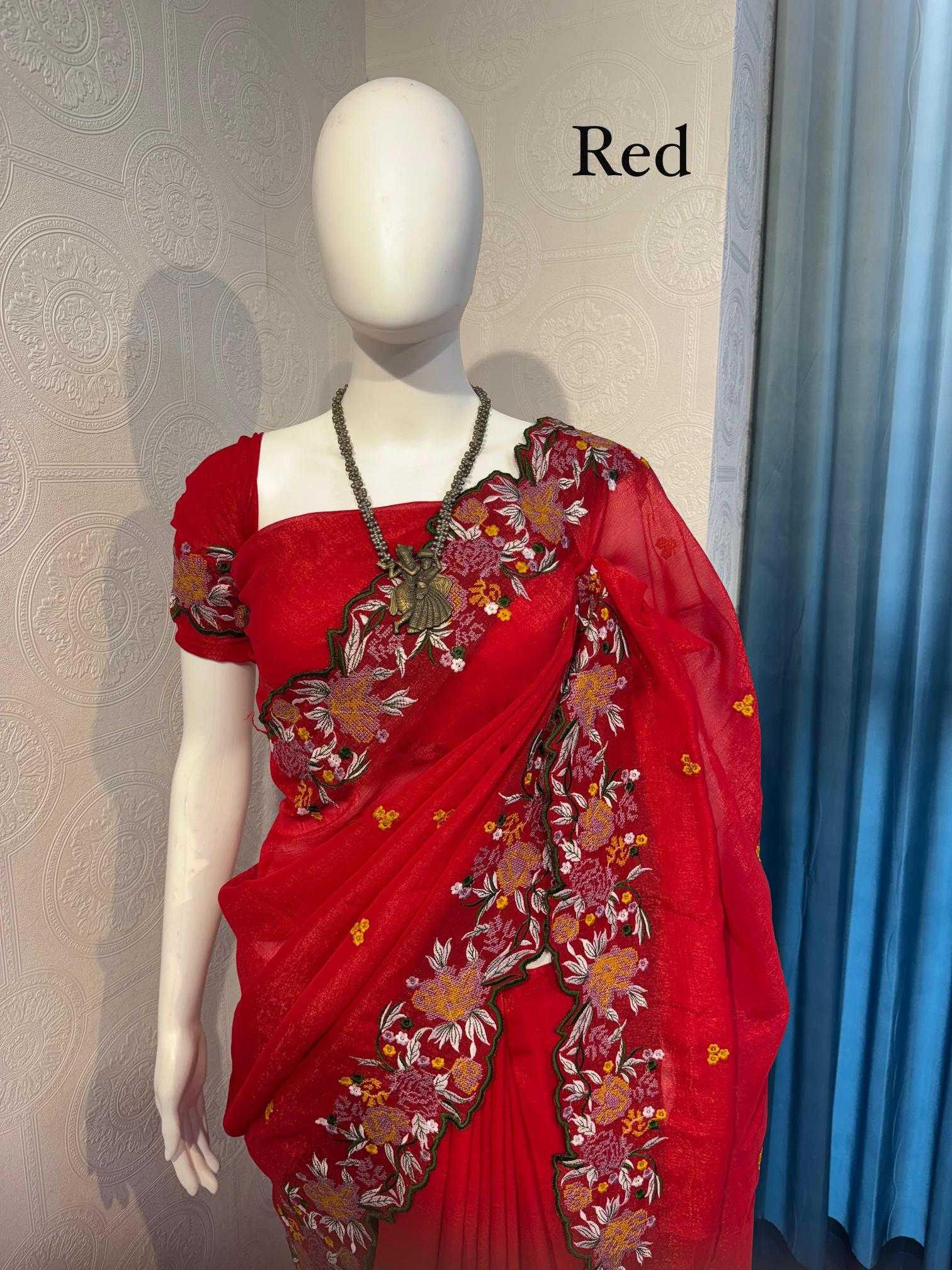 Ynf Crush Silk RIN118 SANIA Silk Sarees Wholesale Party Wear Silk Sarees Designer Silk Sarees Embroidered Silk Sarees Manufacturer