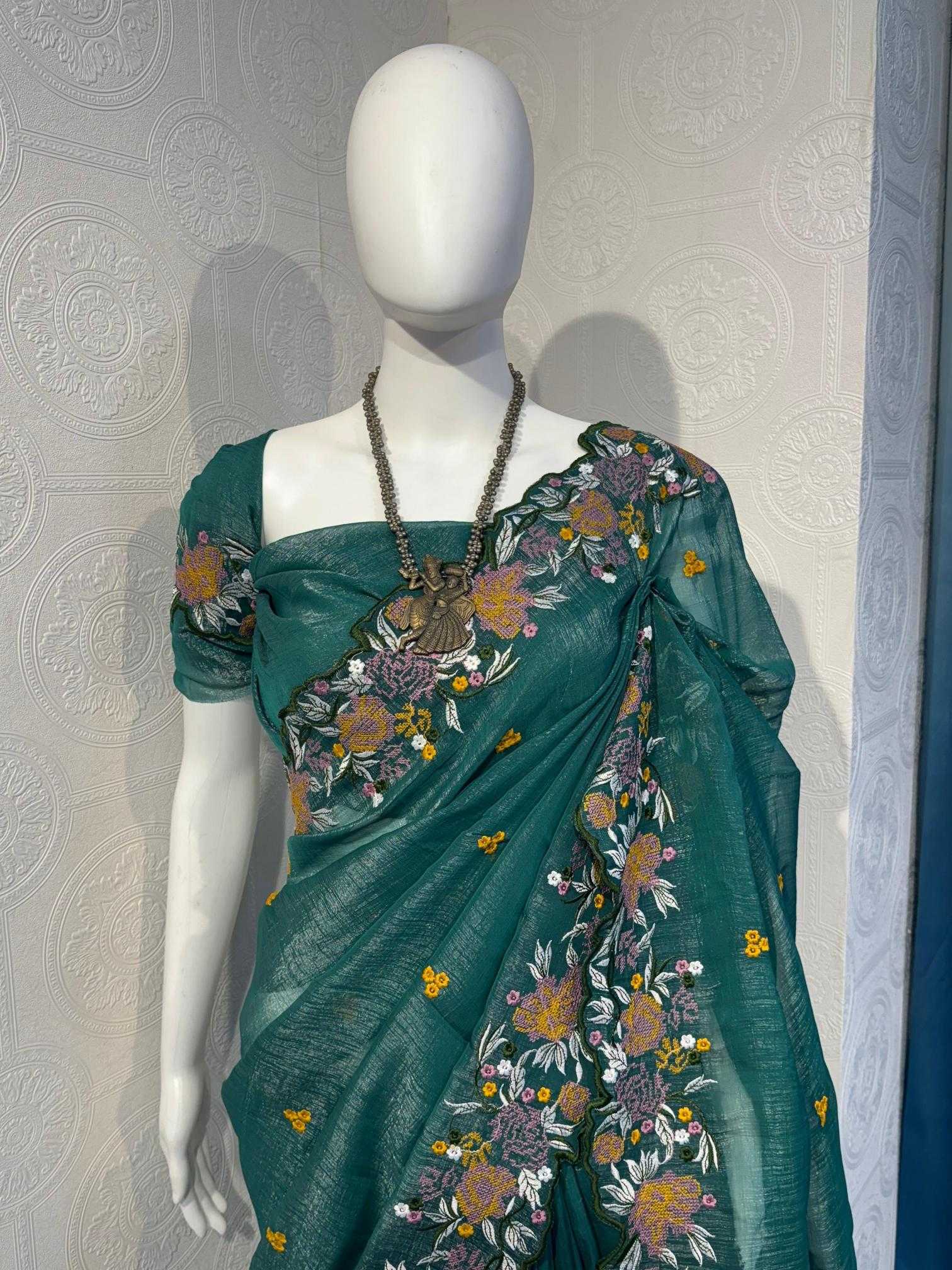 Ynf Crush Silk RIN118 SANIA Silk Sarees Wholesale Party Wear Silk Sarees Designer Silk Sarees Embroidered Silk Sarees Manufacturer