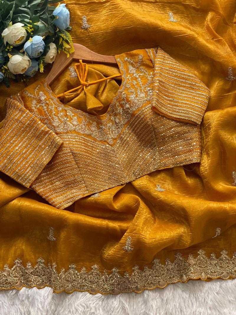 Ynf Crush Silk RIN134 MANISHA Silk Sarees Wedding Collections Wholesale Soft Silk Sarees Embroidered Silk Sarees Haldi Outfits Manufacturer