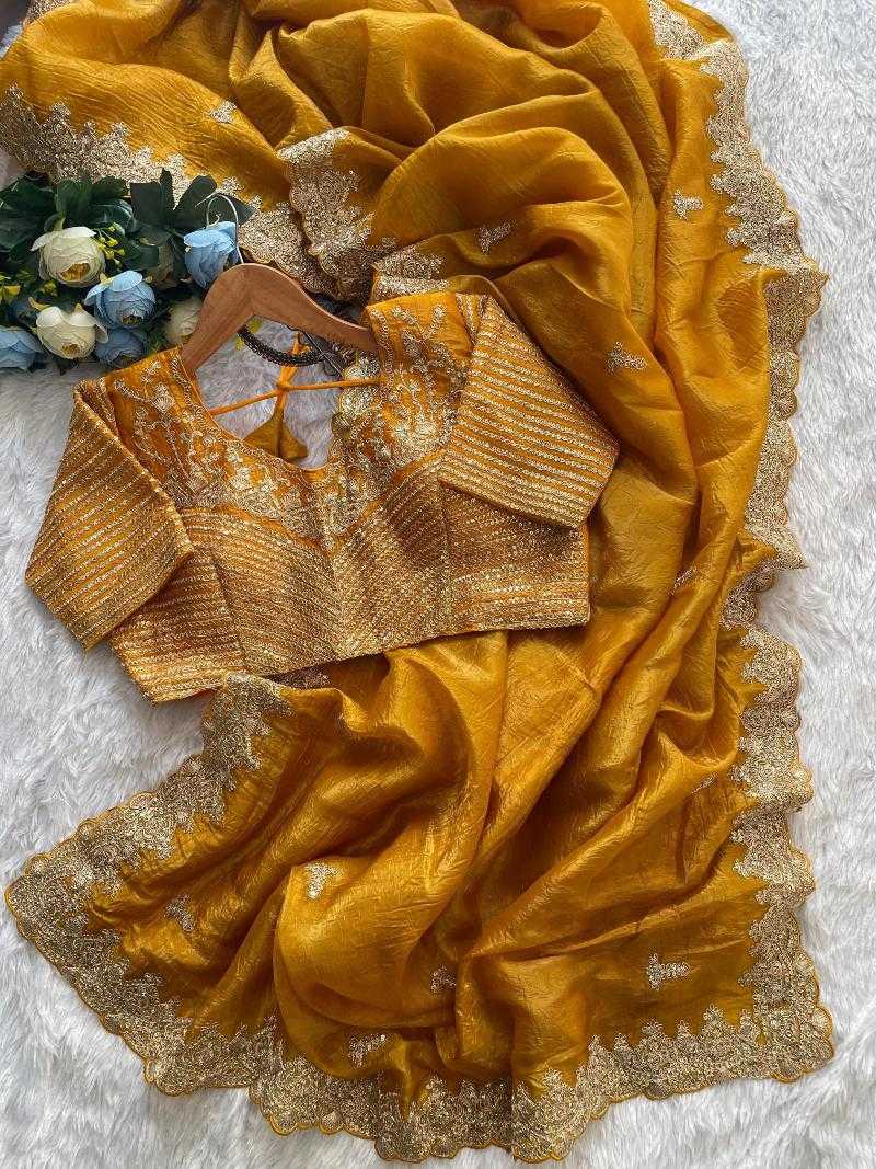 Ynf Crush Silk RIN134 MANISHA Silk Sarees Wedding Collections Wholesale Soft Silk Sarees Embroidered Silk Sarees Haldi Outfits Manufacturer
