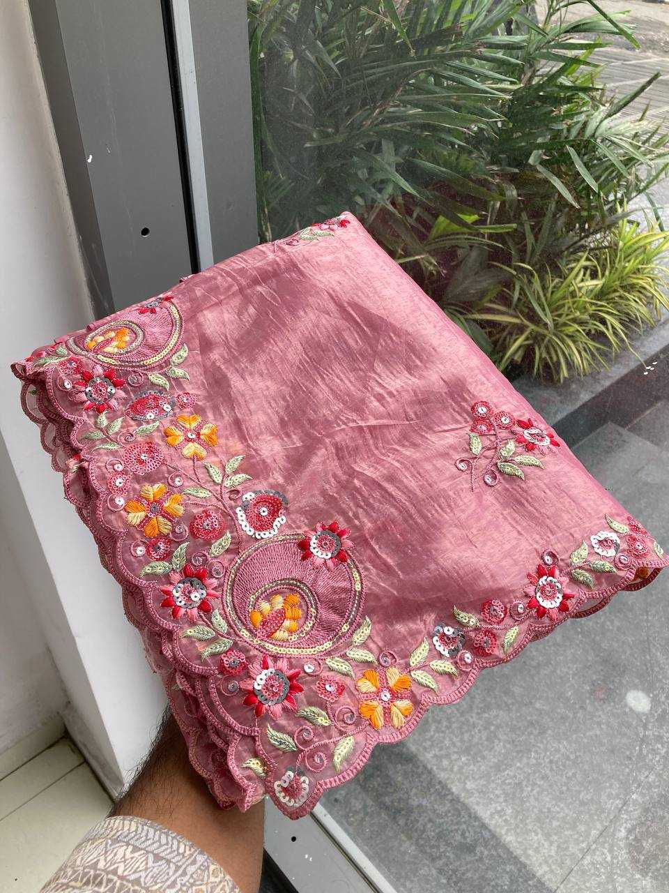 Ynf Crush Silk RIN188 Goldy Sarees Wholesale Party Wear Sarees Sequence Sarees Cutwork Saree Manufacturer