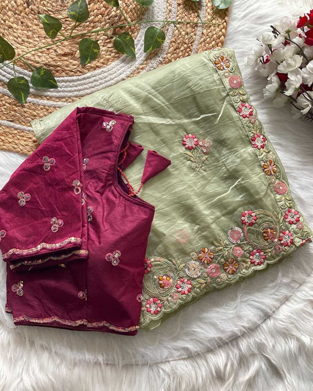 Ynf Crush Silk RIN188 Goldy Sarees Wholesale Party Wear Sarees Sequence Sarees Cutwork Saree Manufacturer