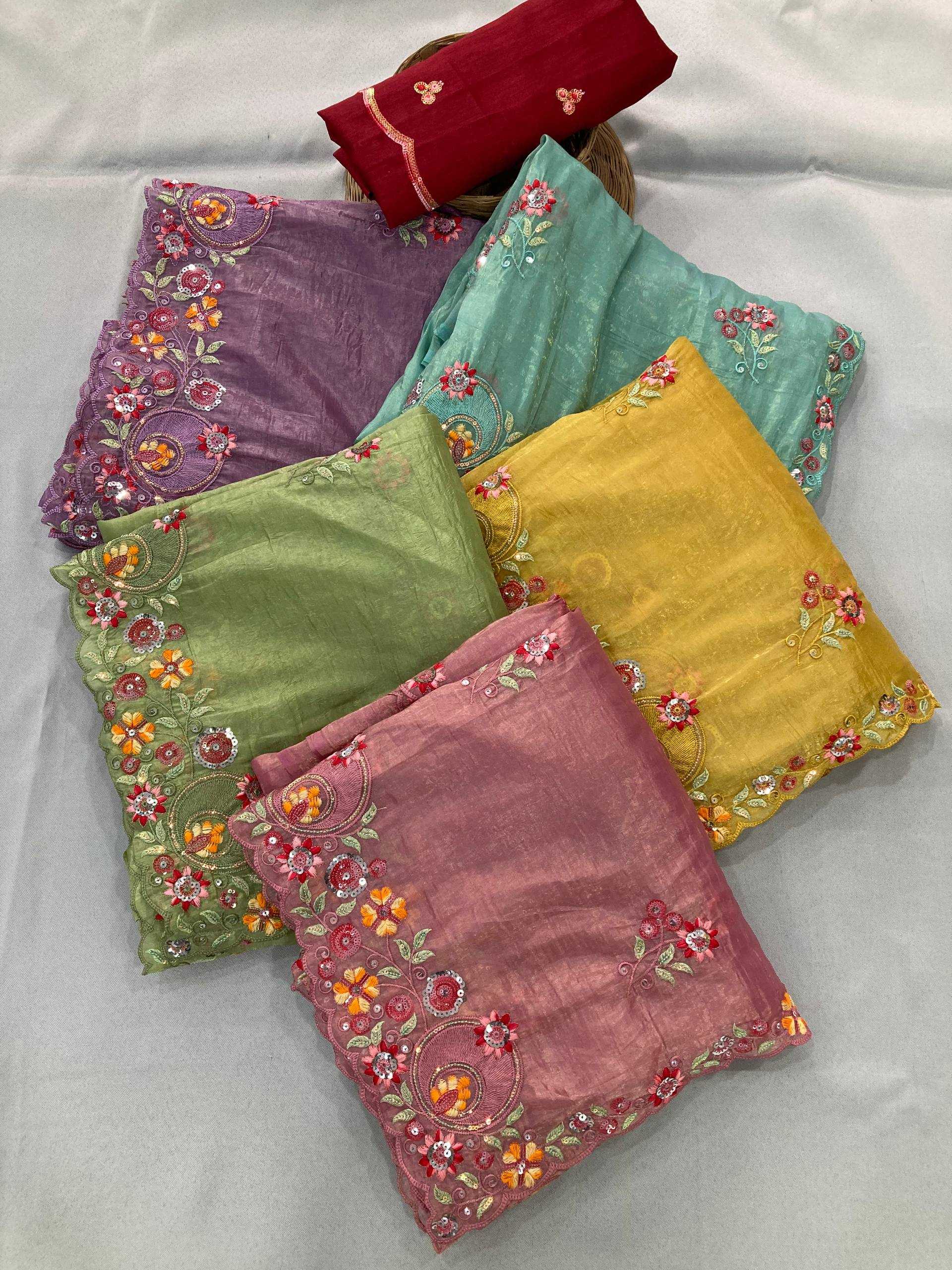 Ynf Crush Silk RIN188 Goldy Sarees Wholesale Party Wear Sarees Sequence Sarees Cutwork Saree Manufacturer