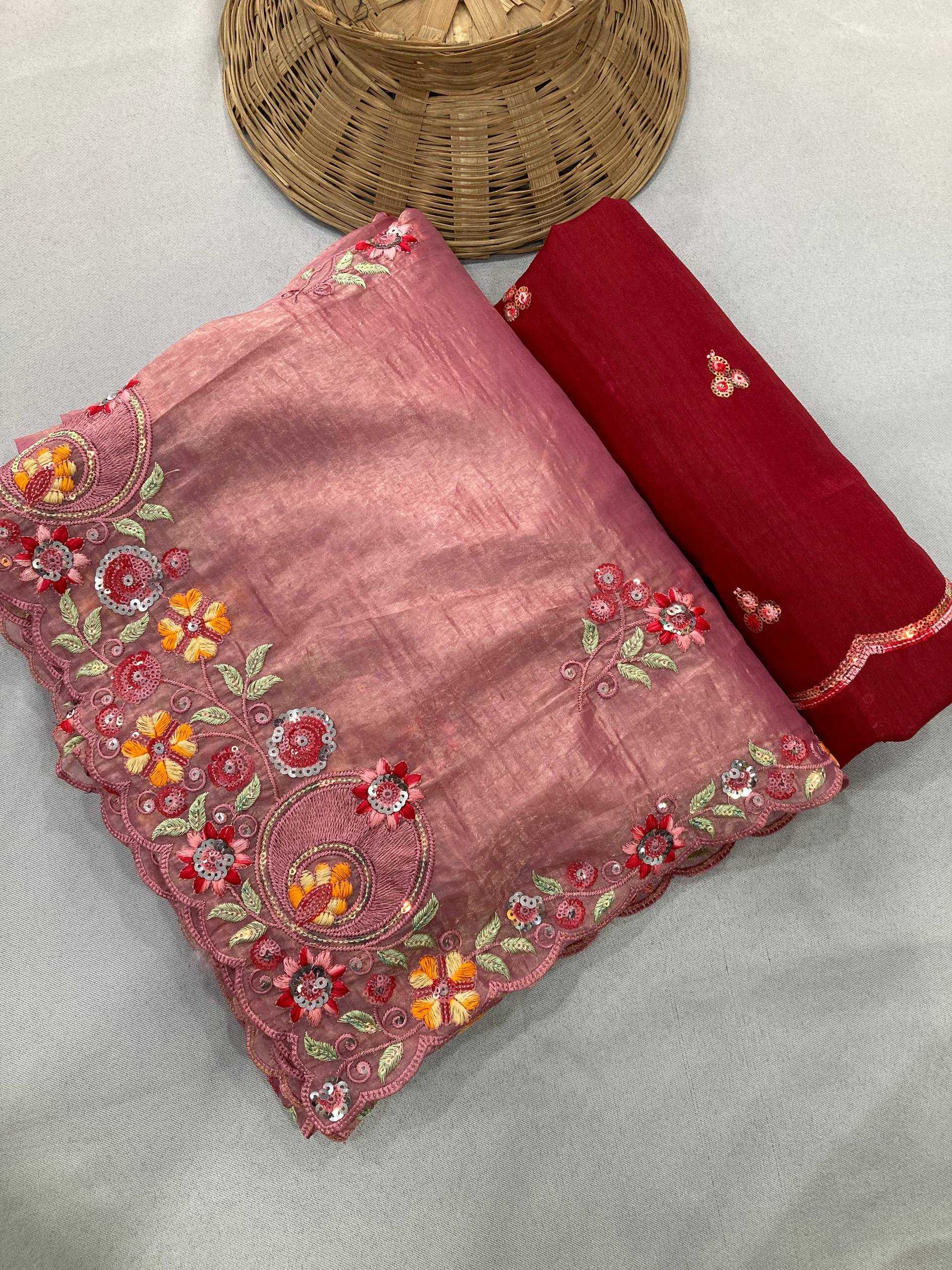 Ynf Crush Silk RIN188 Goldy Sarees Wholesale Party Wear Sarees Sequence Sarees Cutwork Saree Manufacturer