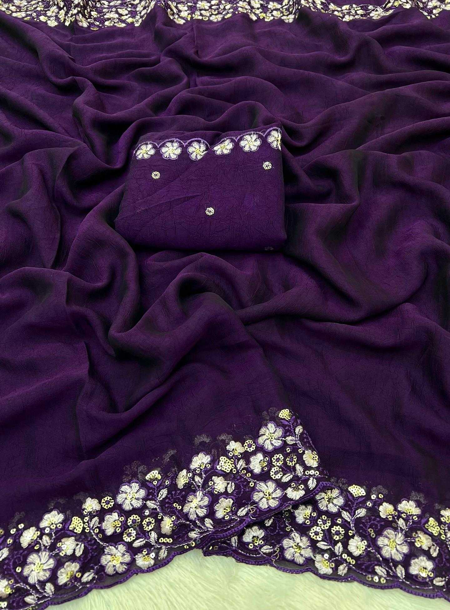 Ynf Crush Silk RIN198 AMONA Silk Sarees Wholesale Soft Silk Sarees Designer Silk Sarees Embroidered Silk Sarees Manufacturer