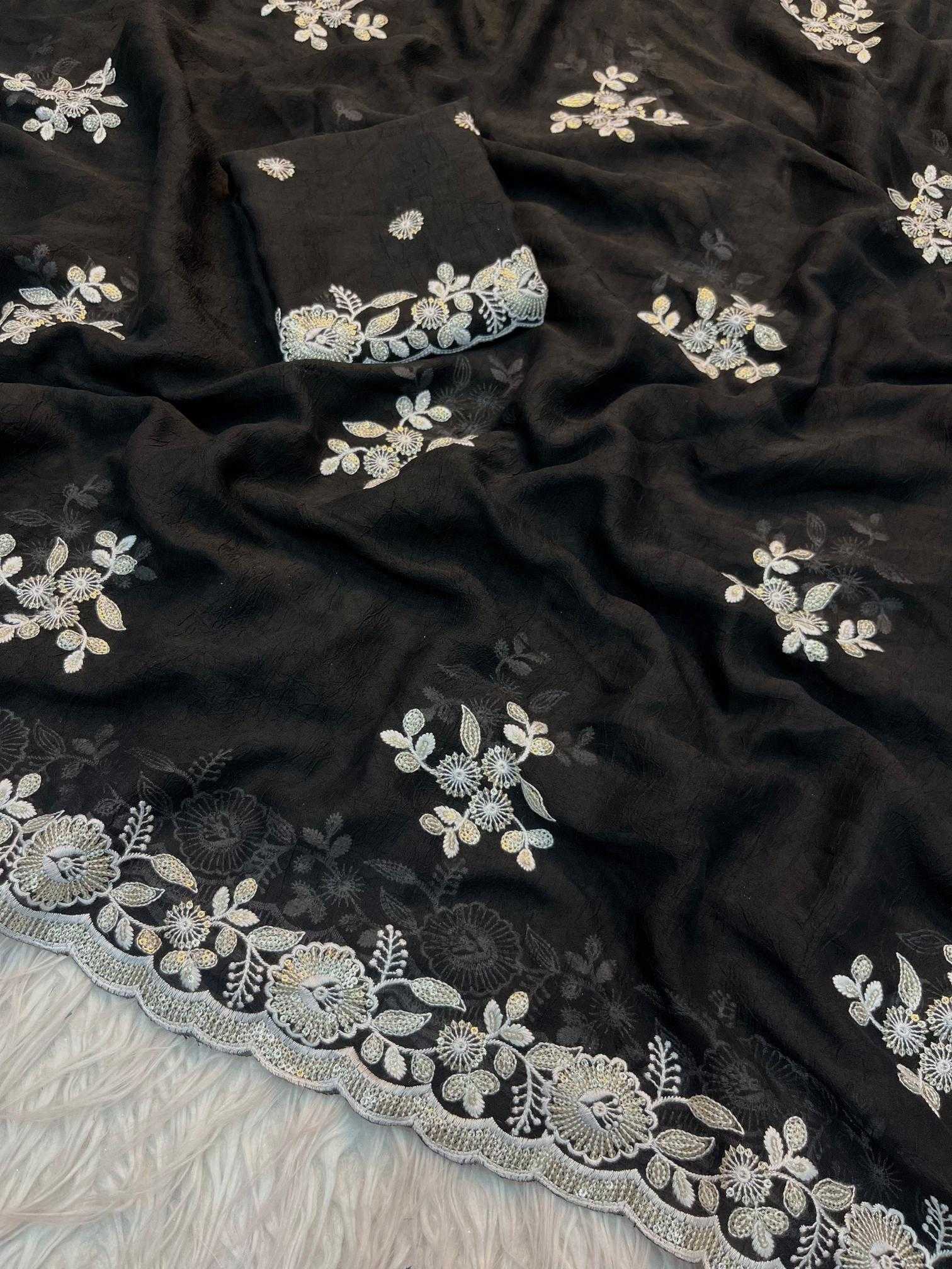 Ynf Crush Silk RIN198 DIAMOND Silk Sarees Wholesale Designer Silk Sarees Fancy Silk Sarees Embroidered Silk Sarees Manufacturer