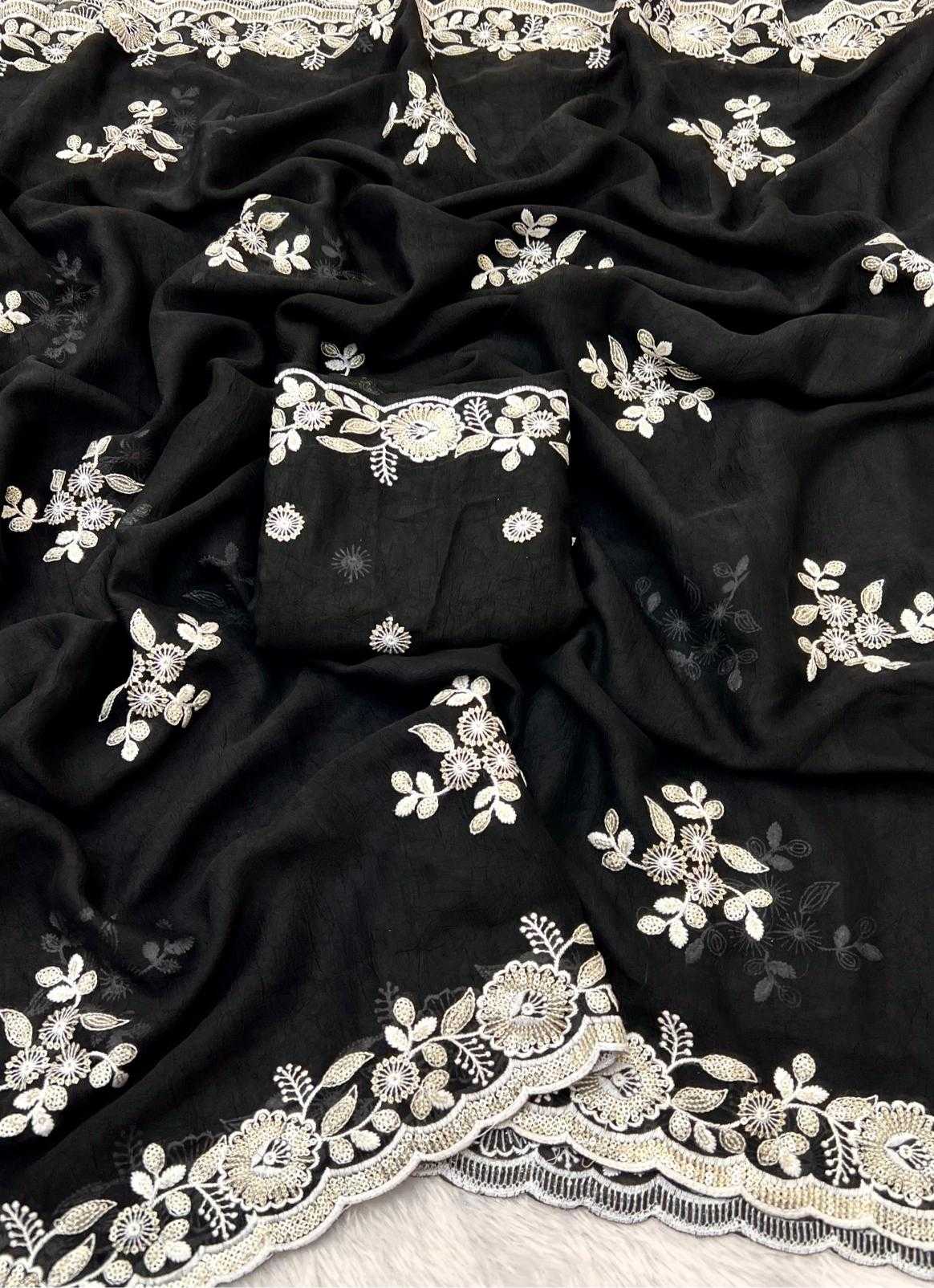 Ynf Crush Silk RIN198 WETRO Silk Sarees Wholesale Designer Silk Sarees Silk Sarees For Weddings Embroidered Silk Sarees Manufacturer