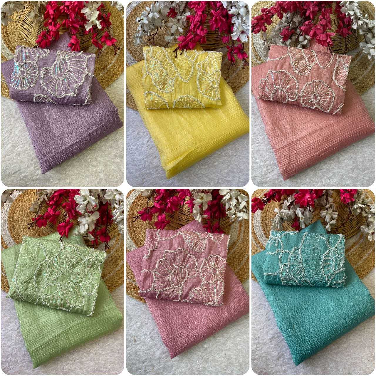 Ynf Crush Silk RIN216 Jyoti Sarees Wholesale Party Wear Sarees Fancy Sarees Plain Sarees Manufacturer