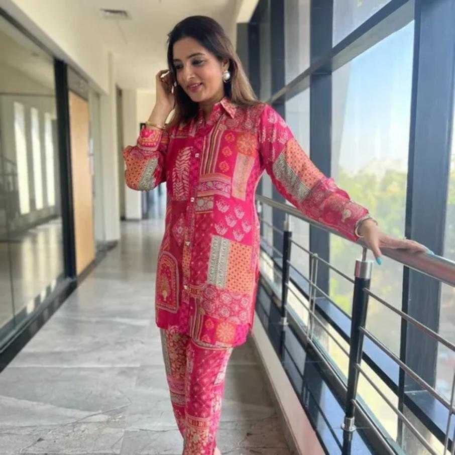 Ynf Delta lycra KESH540 MAA KHODAL Western Wears Wholesale Co-ord Set Manufacturer