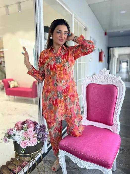 Ynf Delta lycra KESH540 MAA KHODAL Western Wears Wholesale Co-ord Set Manufacturer