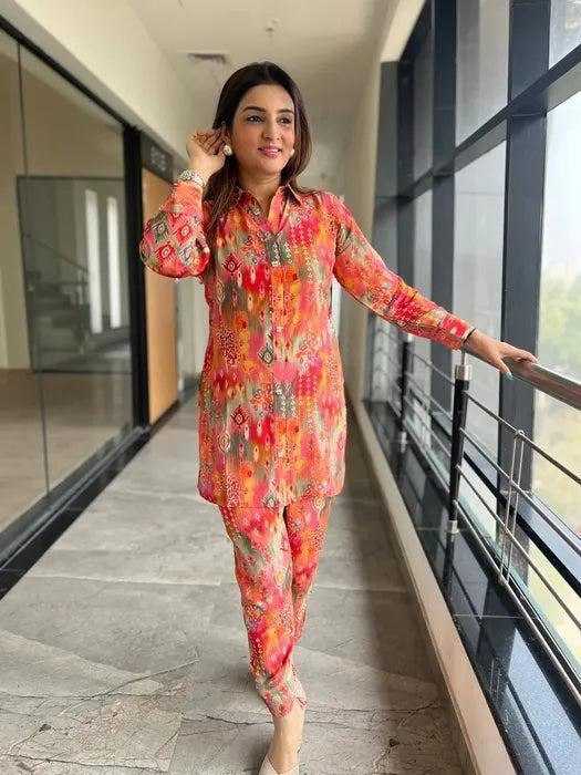 Ynf Delta lycra KESH540 MAA KHODAL Western Wears Wholesale Co-ord Set Manufacturer